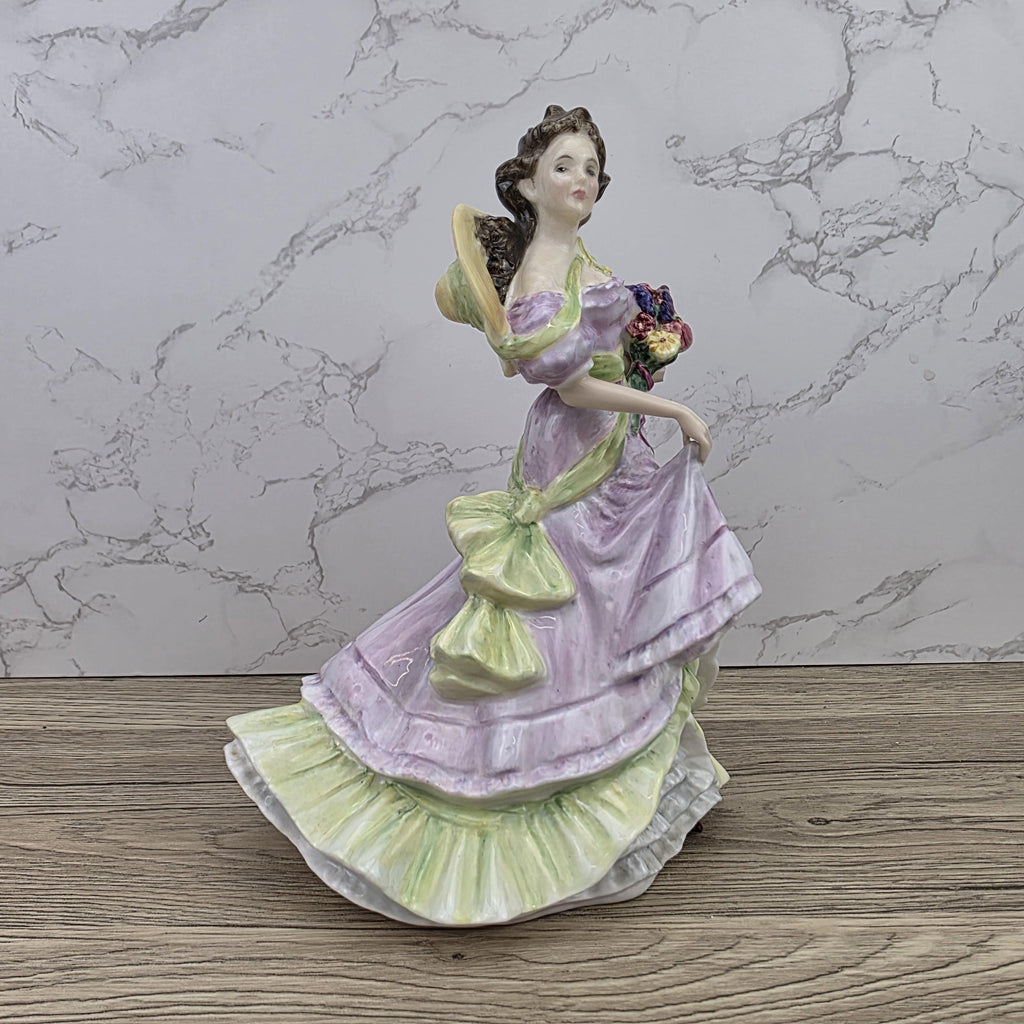 Porcelain Lady Figurine Royal Doulton Summertime HN3478 | Hand Decorated England | 1993 Collectible