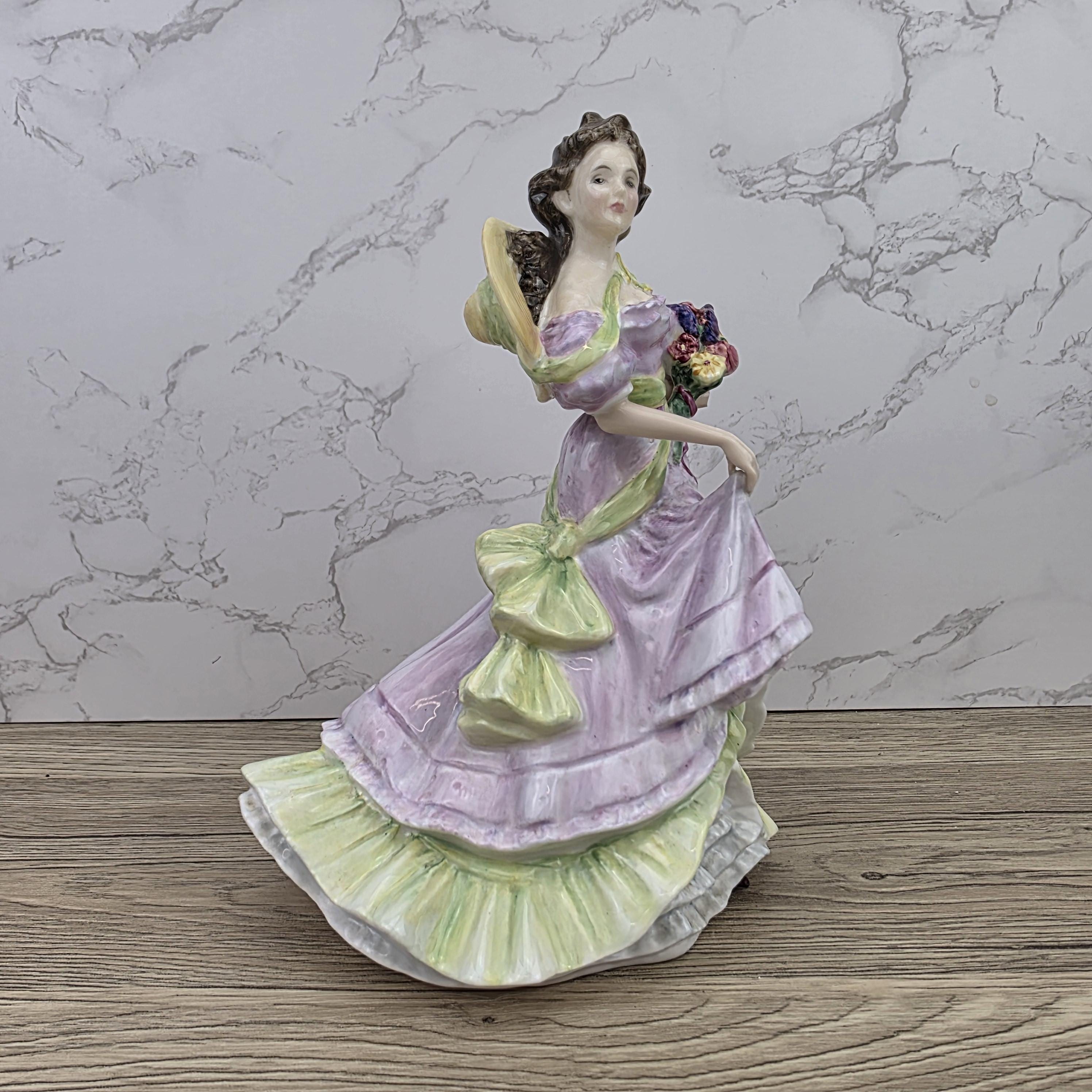 Porcelain Lady Figurine Royal Doulton Summertime HN3478 | Hand Decorated England | 1993 Collectible