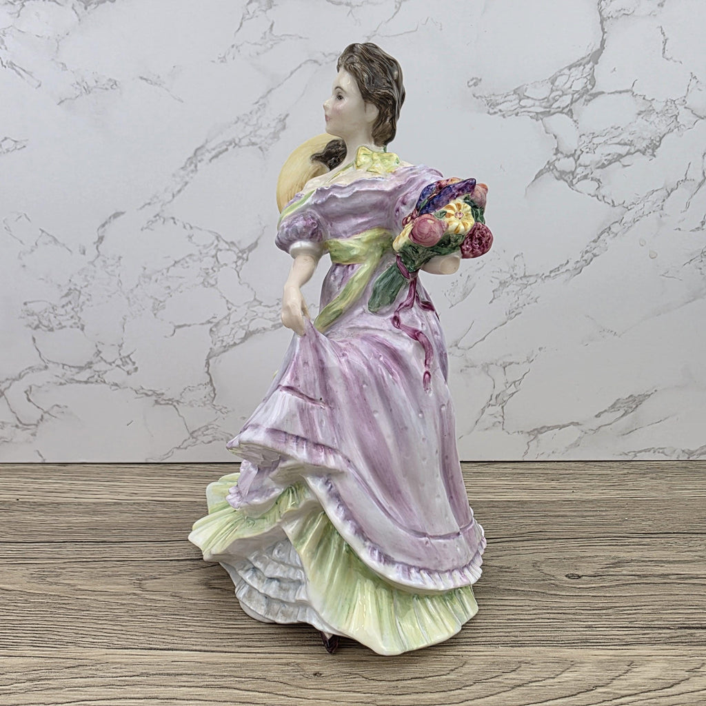 Porcelain Lady Figurine Royal Doulton Summertime HN3478 | Hand Decorated England | 1993 Collectible