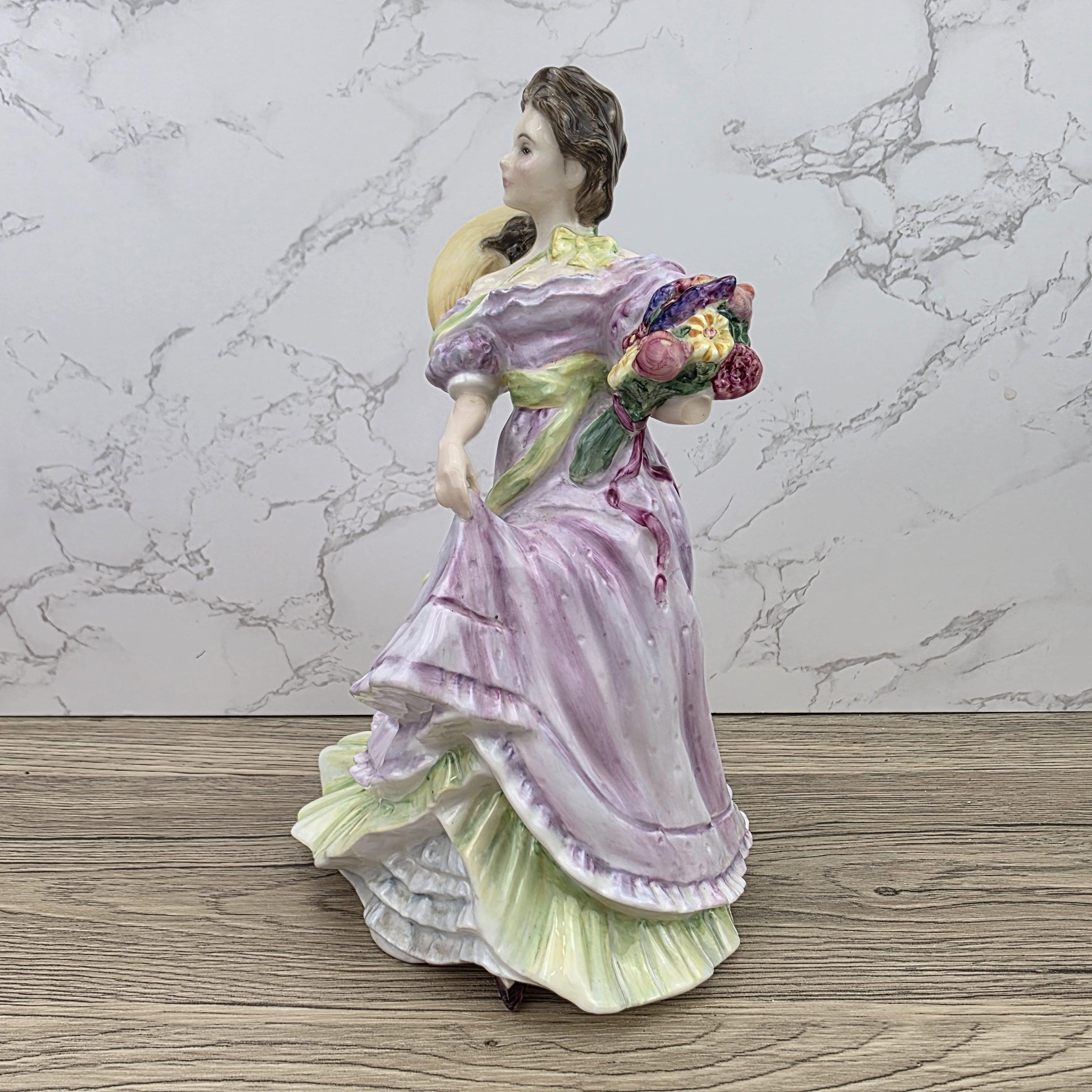 Porcelain Lady Figurine Royal Doulton Summertime HN3478 | Hand Decorated England | 1993 Collectible