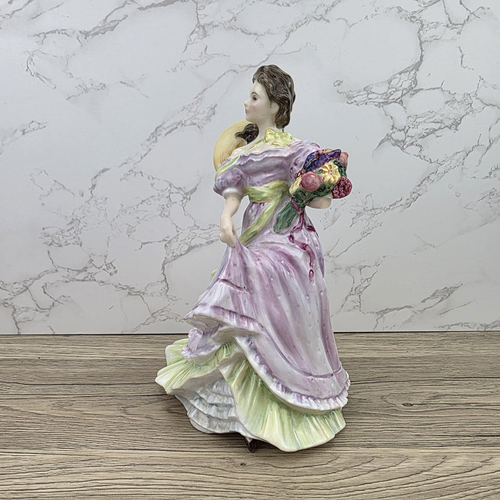 Porcelain Lady Figurine Royal Doulton Summertime HN3478 | Hand Decorated England | 1993 Collectible