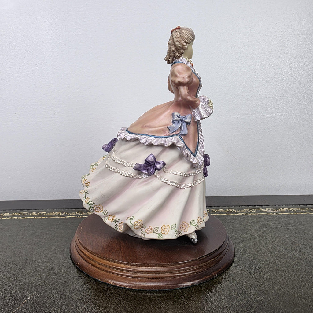 Victorian Lady Skater Figurine Leonardo 1996 Resin Sculpture | Collectible Display Piece Home Vintage Decor
