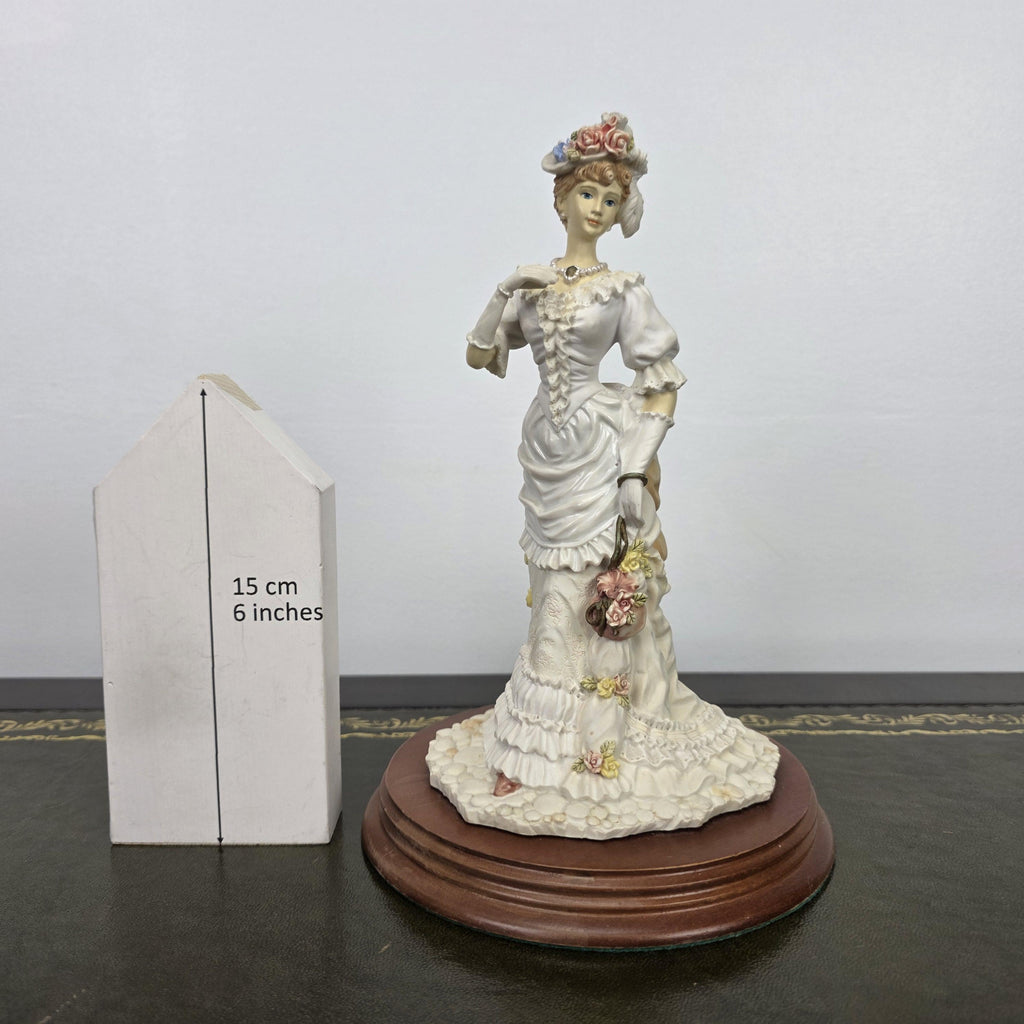 Victorian Lady Resin Figurine Sunday Stroll Leonardo Collection 1994 | Collectible Display Home Vintage Decor
