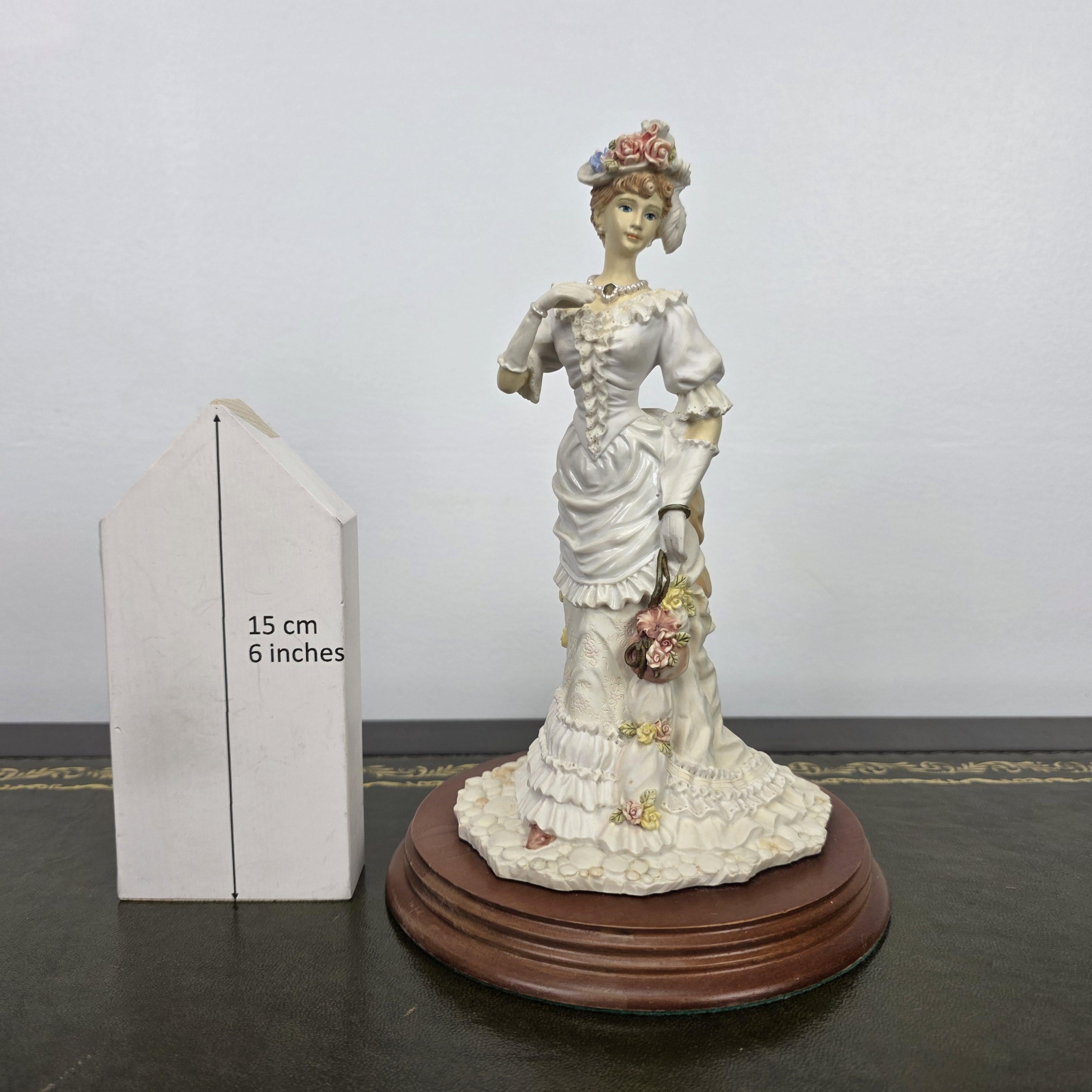 Victorian Lady Resin Figurine Sunday Stroll Leonardo Collection 1994 | Collectible Display Home Vintage Decor