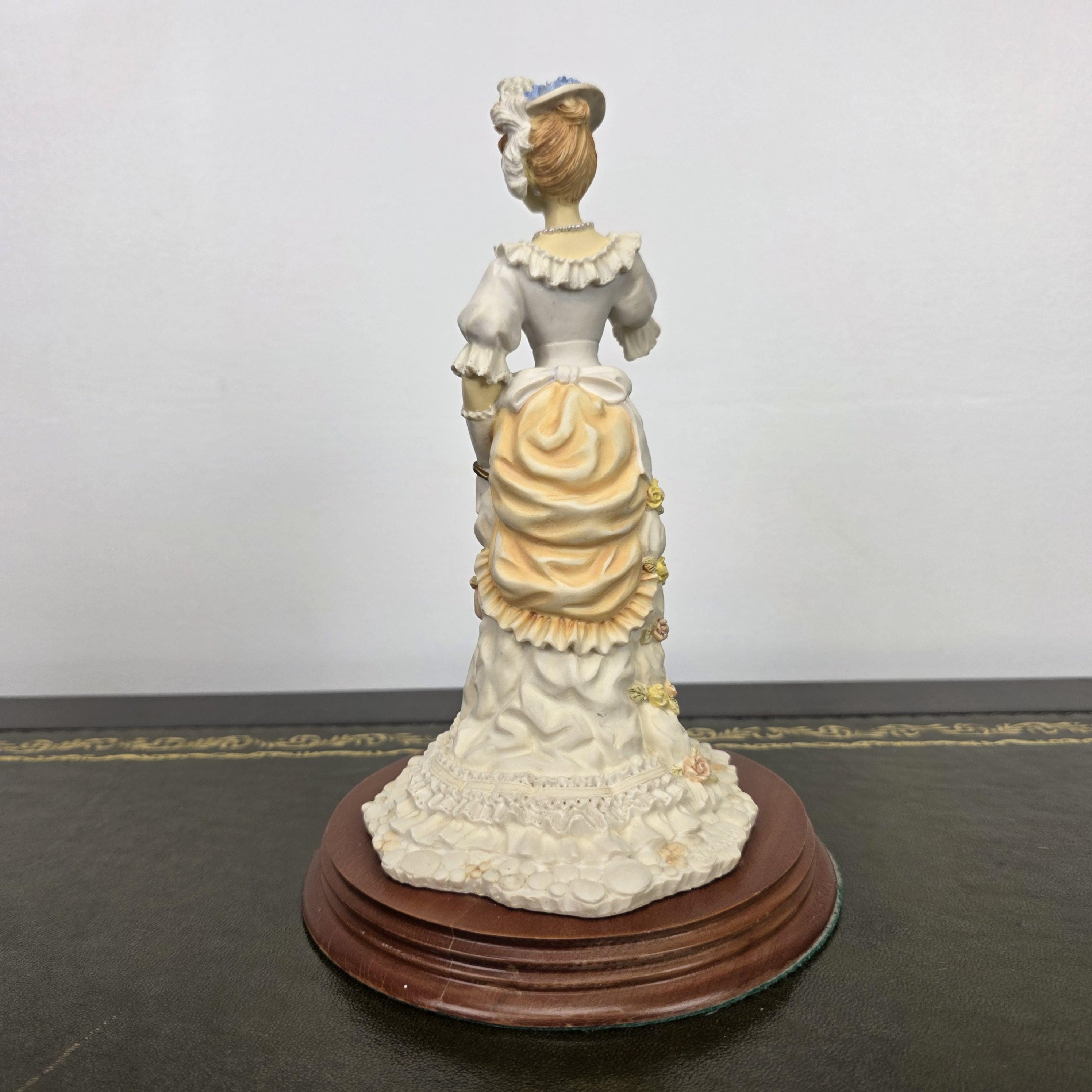 Victorian Lady Resin Figurine Sunday Stroll Leonardo Collection 1994 | Collectible Display Home Vintage Decor