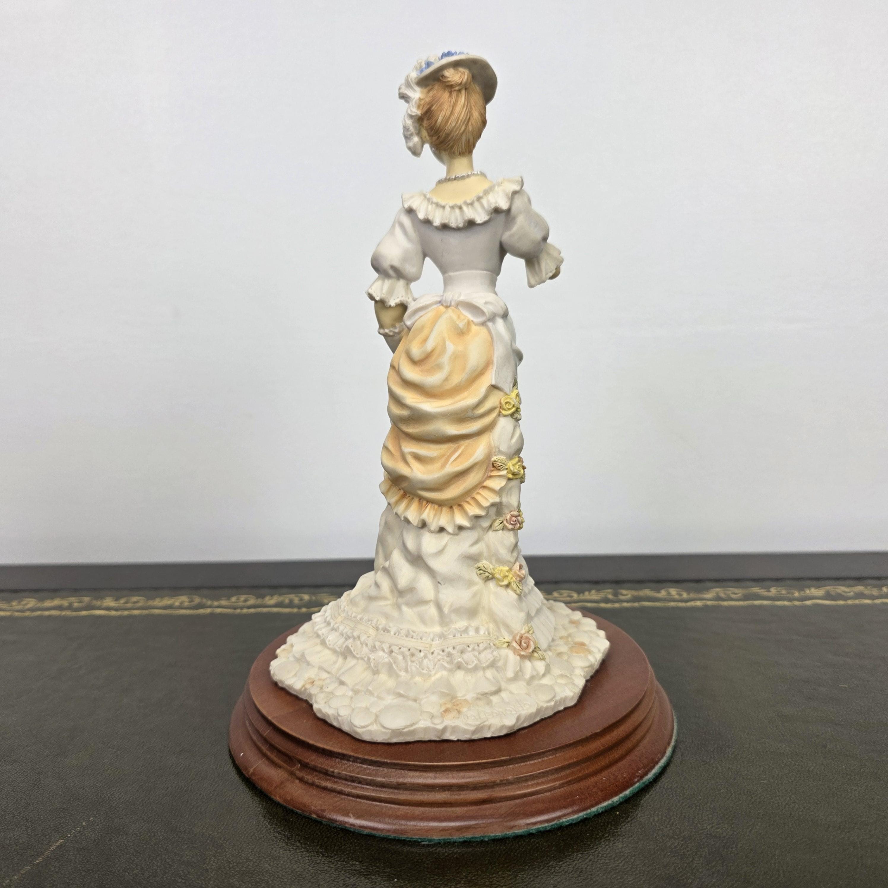 Victorian Lady Resin Figurine Sunday Stroll Leonardo Collection 1994 | Collectible Display Home Vintage Decor