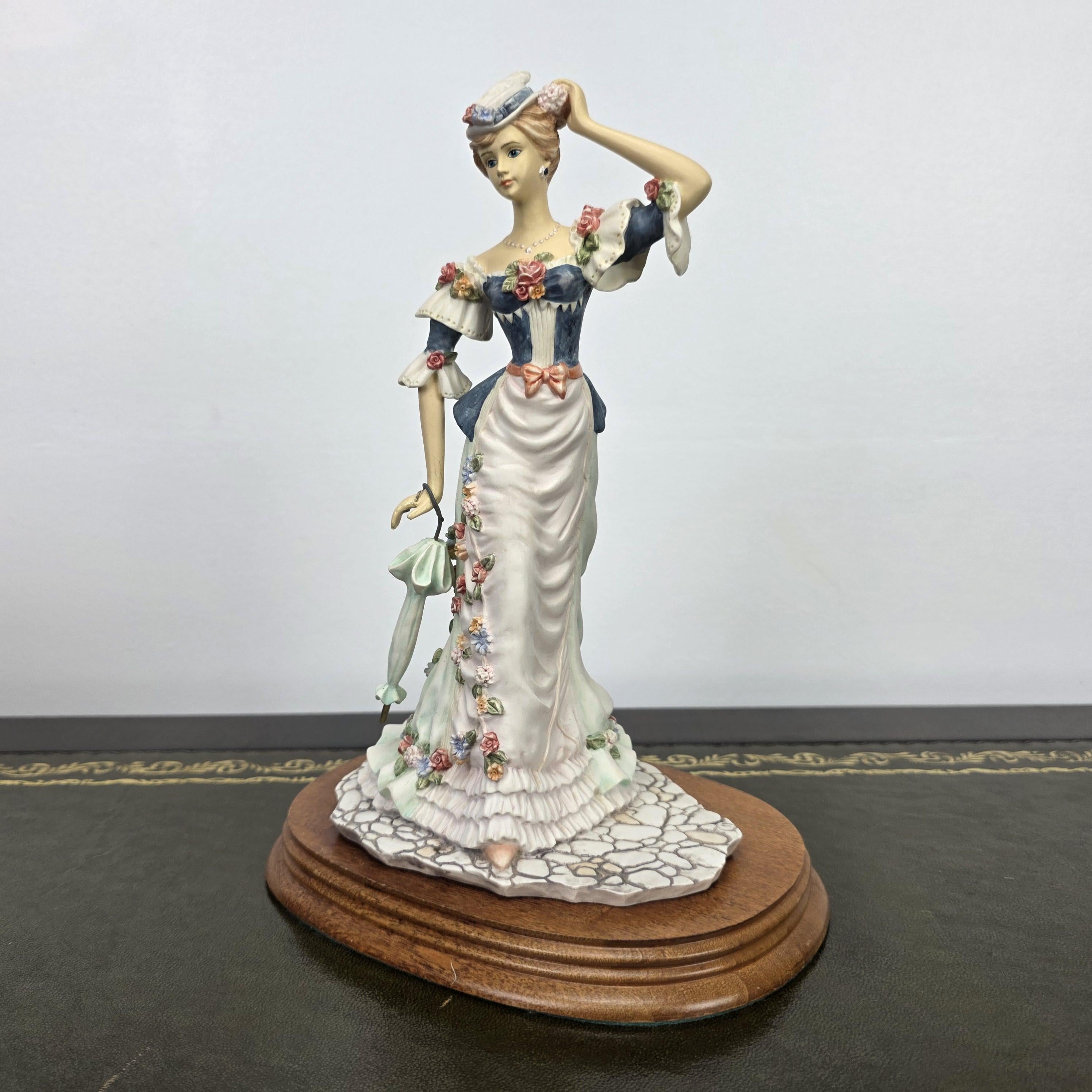 Victorian Lady Resin Figurine True Poise Leonardo Collection 1995 | Collectible Display Home Vintage Decor