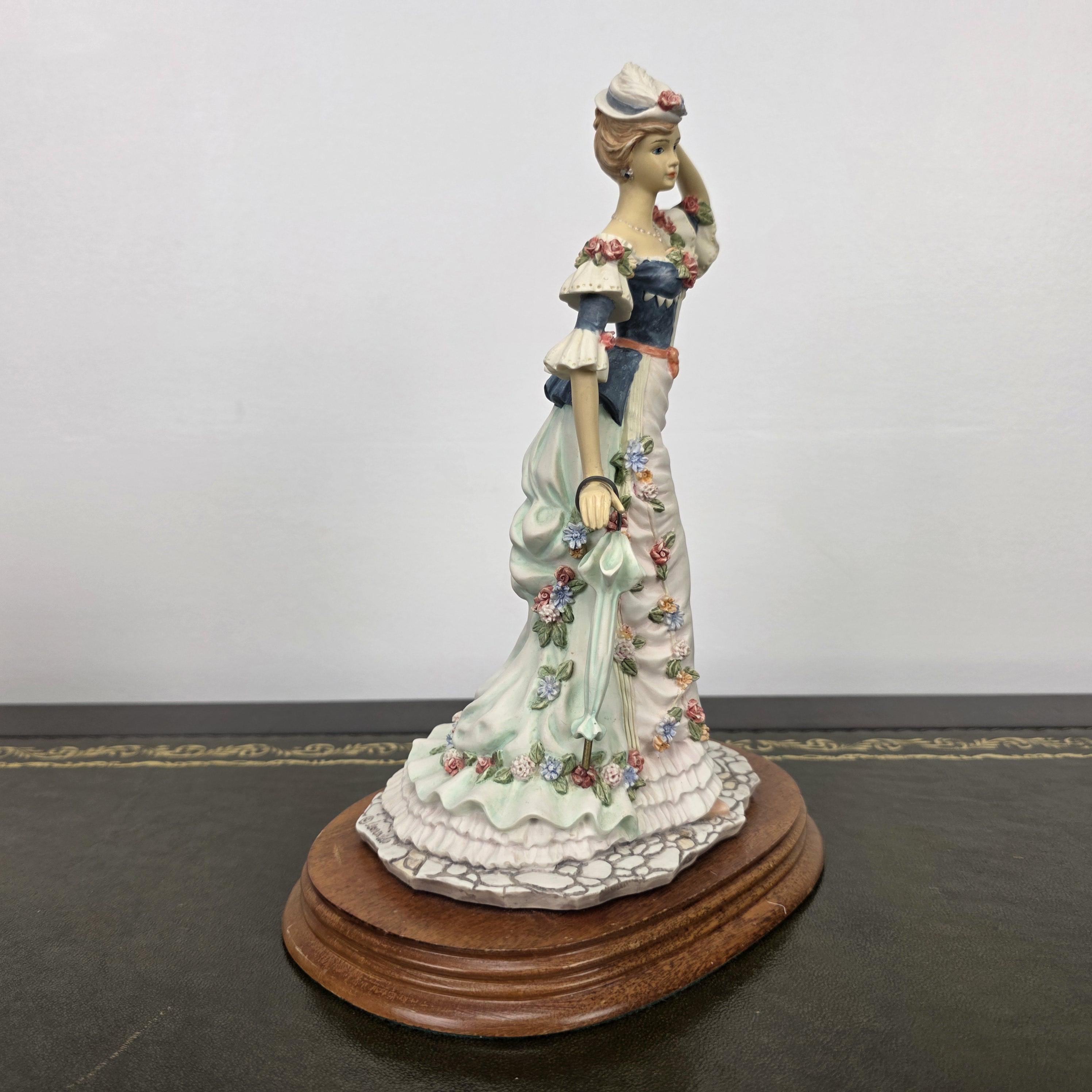 Victorian Lady Resin Figurine True Poise Leonardo Collection 1995 | Collectible Display Home Vintage Decor