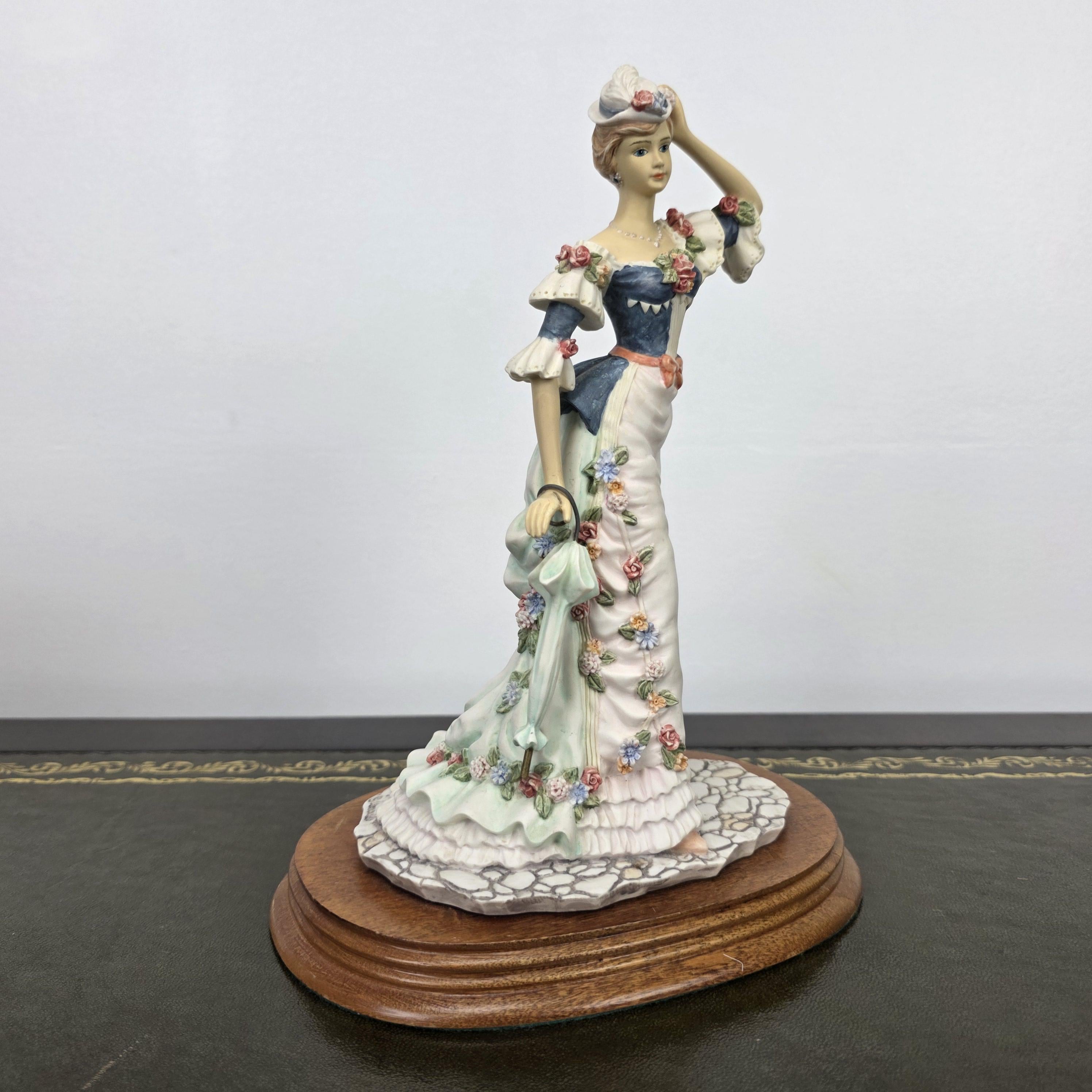 Victorian Lady Resin Figurine True Poise Leonardo Collection 1995 | Collectible Display Home Vintage Decor