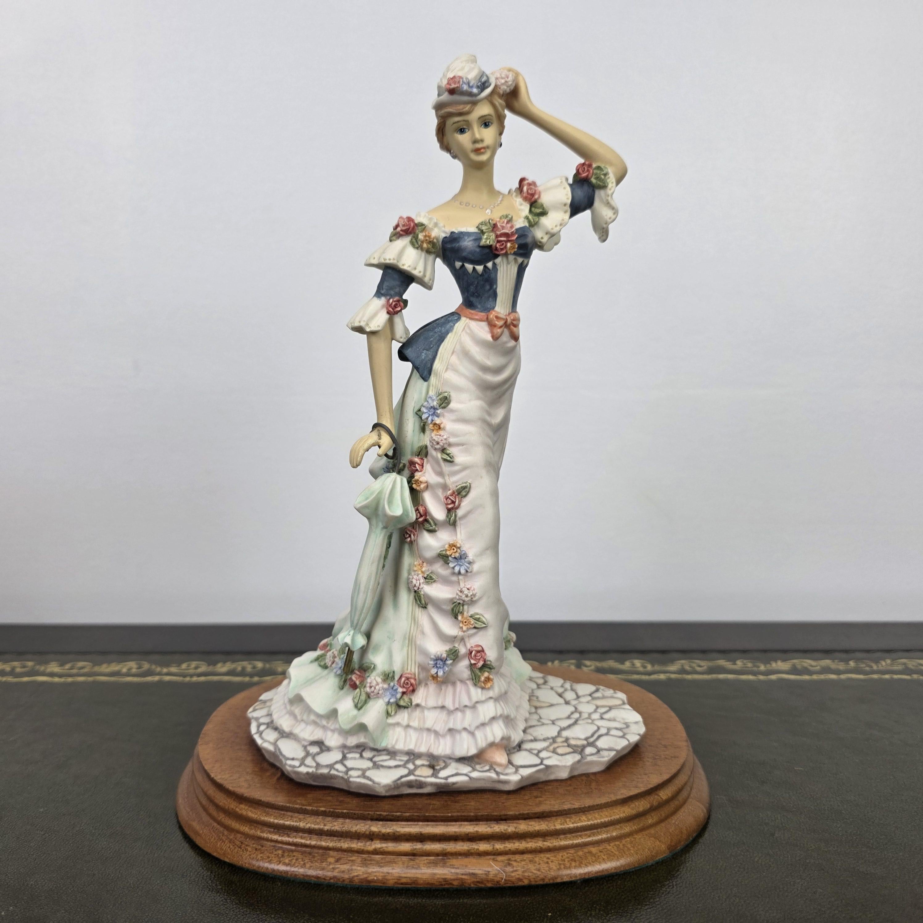 Victorian Lady Resin Figurine True Poise Leonardo Collection 1995 | Collectible Display Home Vintage Decor