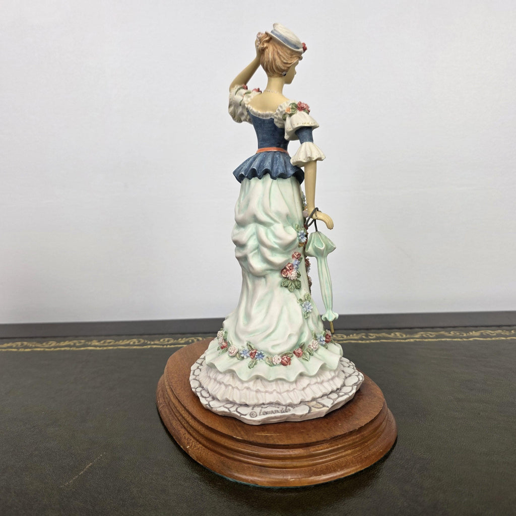 Victorian Lady Resin Figurine True Poise Leonardo Collection 1995 | Collectible Display Home Vintage Decor