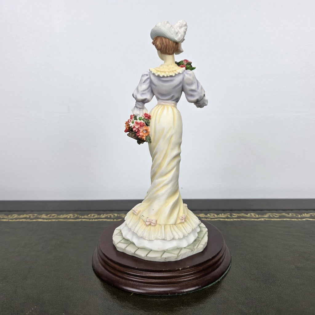 Victorian Lady Resin Figurine Leonardo Spring Bouquet 1994 | Collectible Display Sculpture Home Decor Piece