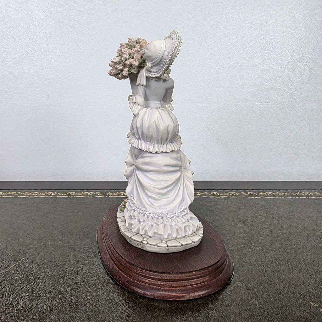 The Leonardo Collection Charlotte Resin Figurine 1991 | Vintage Floral Lady Statue | Collectible Display Piece