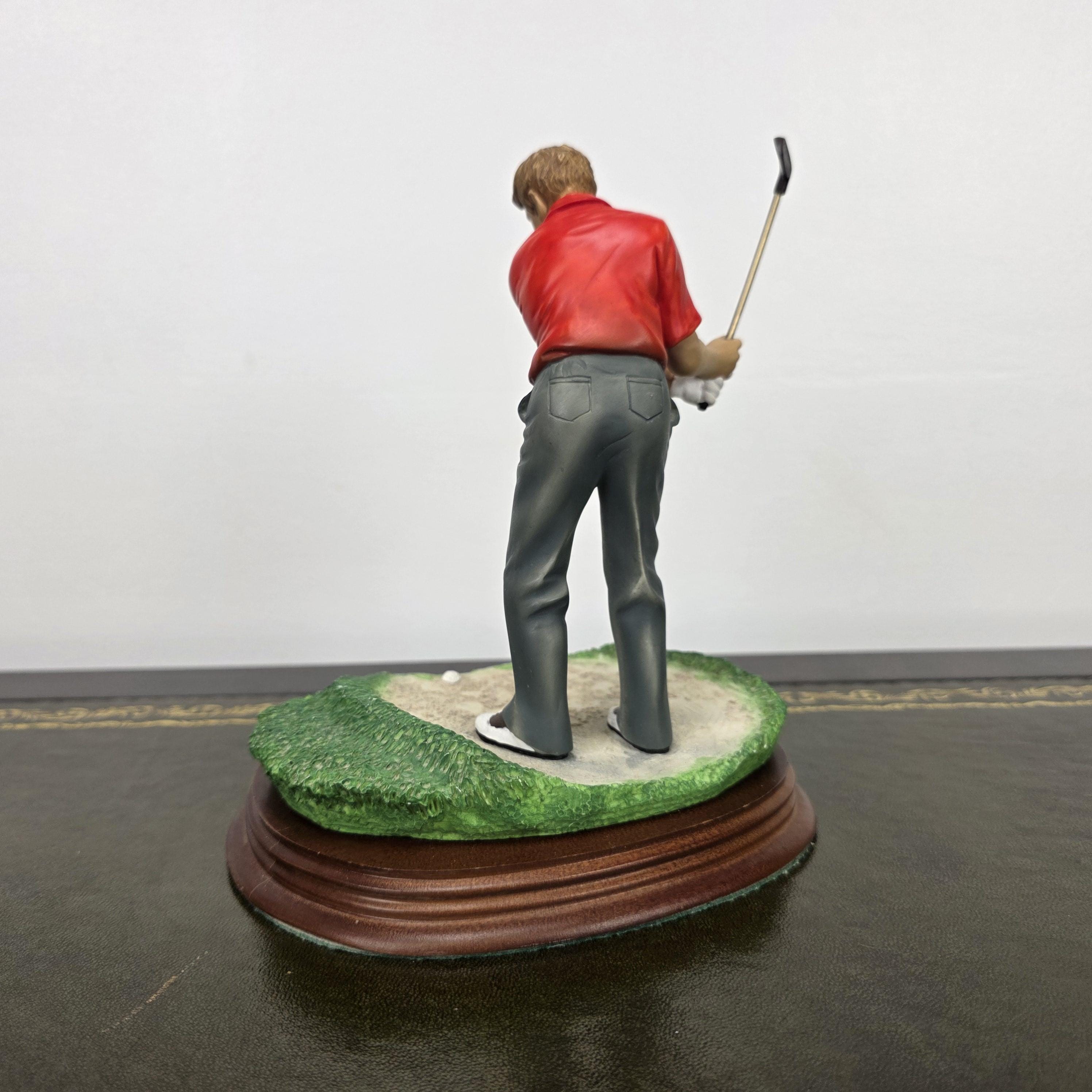 The Leonardo Collection The Bunker Golf Resin Figurine 1995 | Vintage Sports Player Statue | Collectible Display Piece