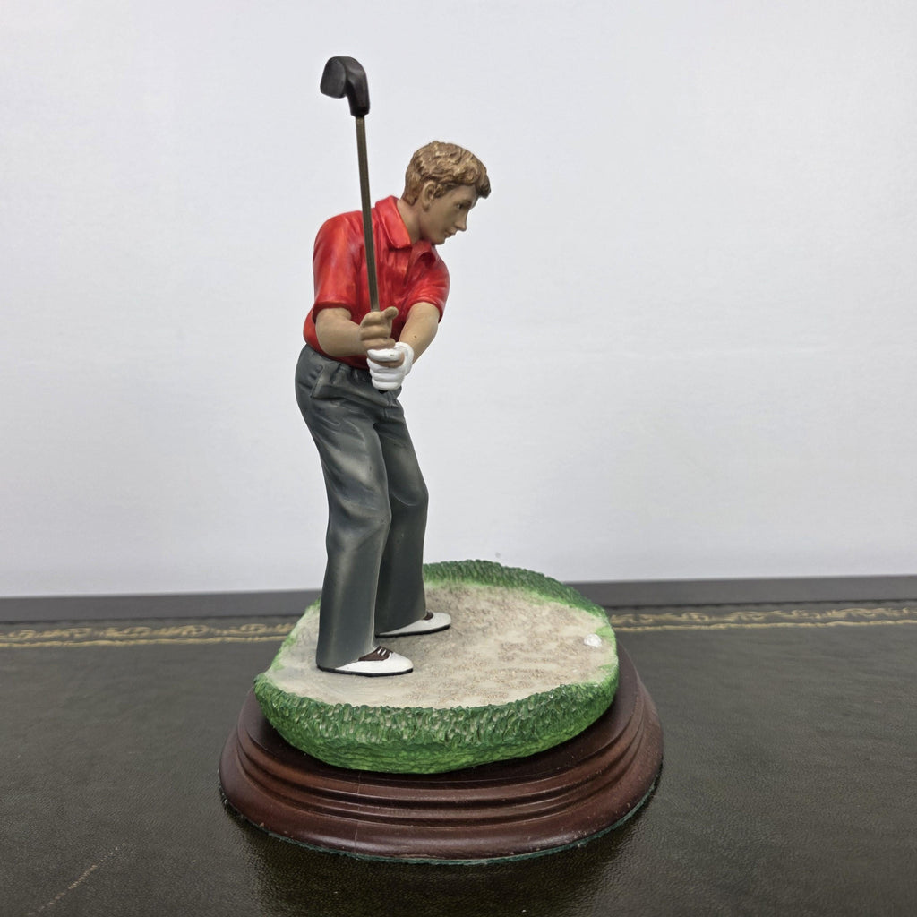 The Leonardo Collection The Bunker Golf Resin Figurine 1995 | Vintage Sports Player Statue | Collectible Display Piece