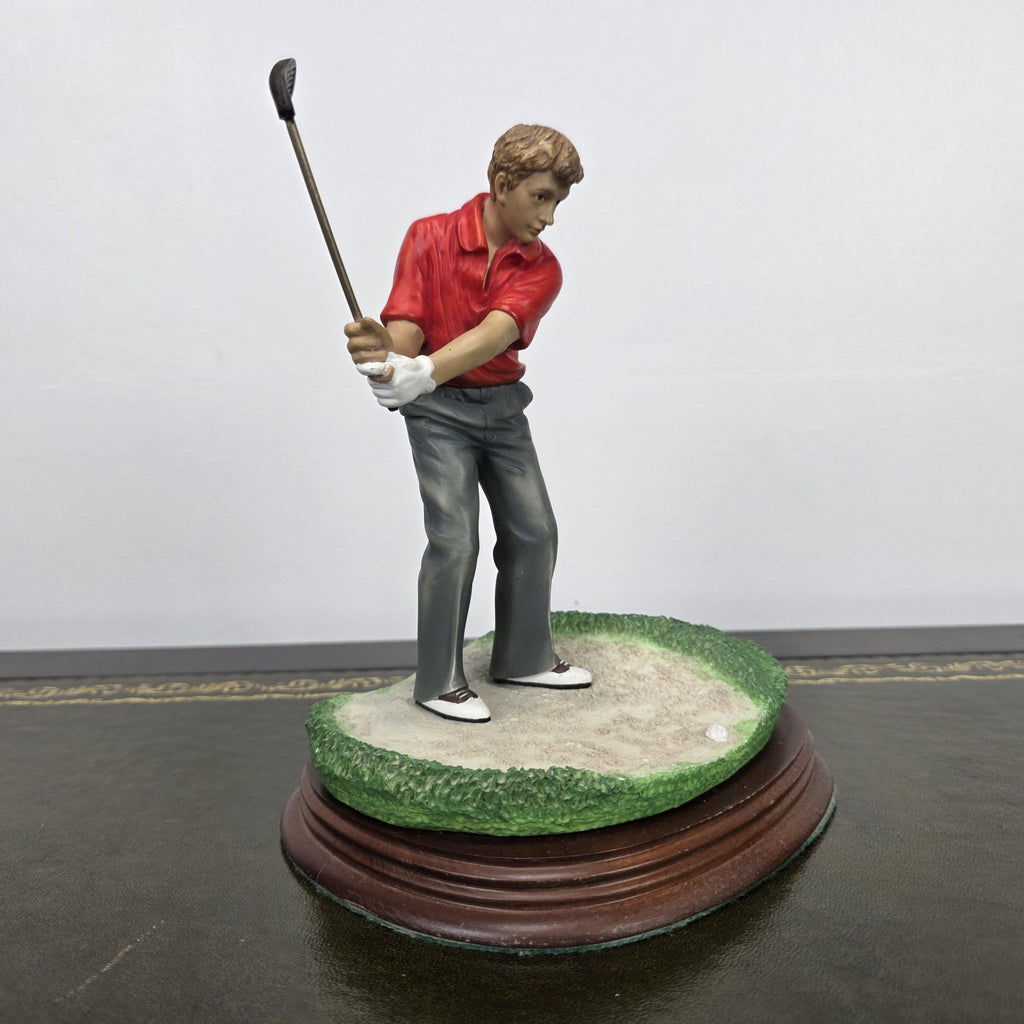 The Leonardo Collection The Bunker Golf Resin Figurine 1995 | Vintage Sports Player Statue | Collectible Display Piece