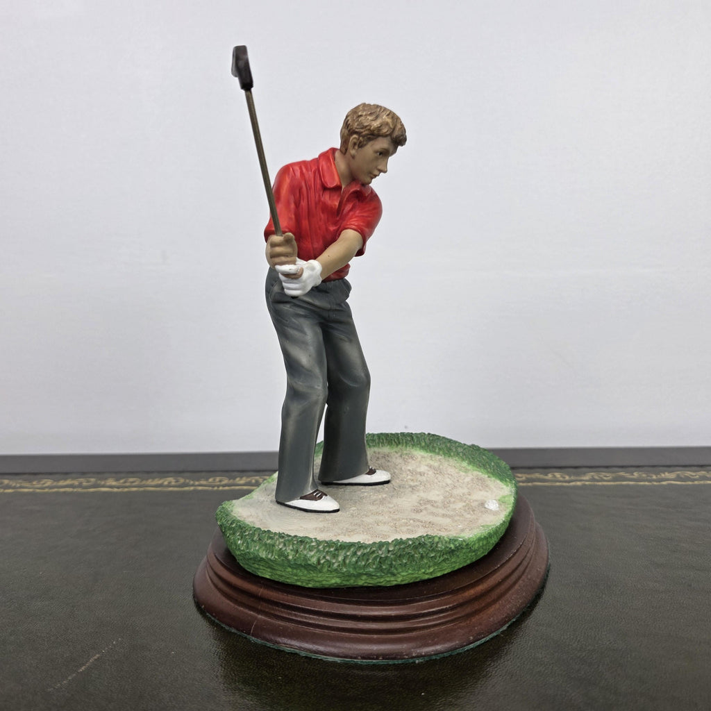 The Leonardo Collection The Bunker Golf Resin Figurine 1995 | Vintage Sports Player Statue | Collectible Display Piece