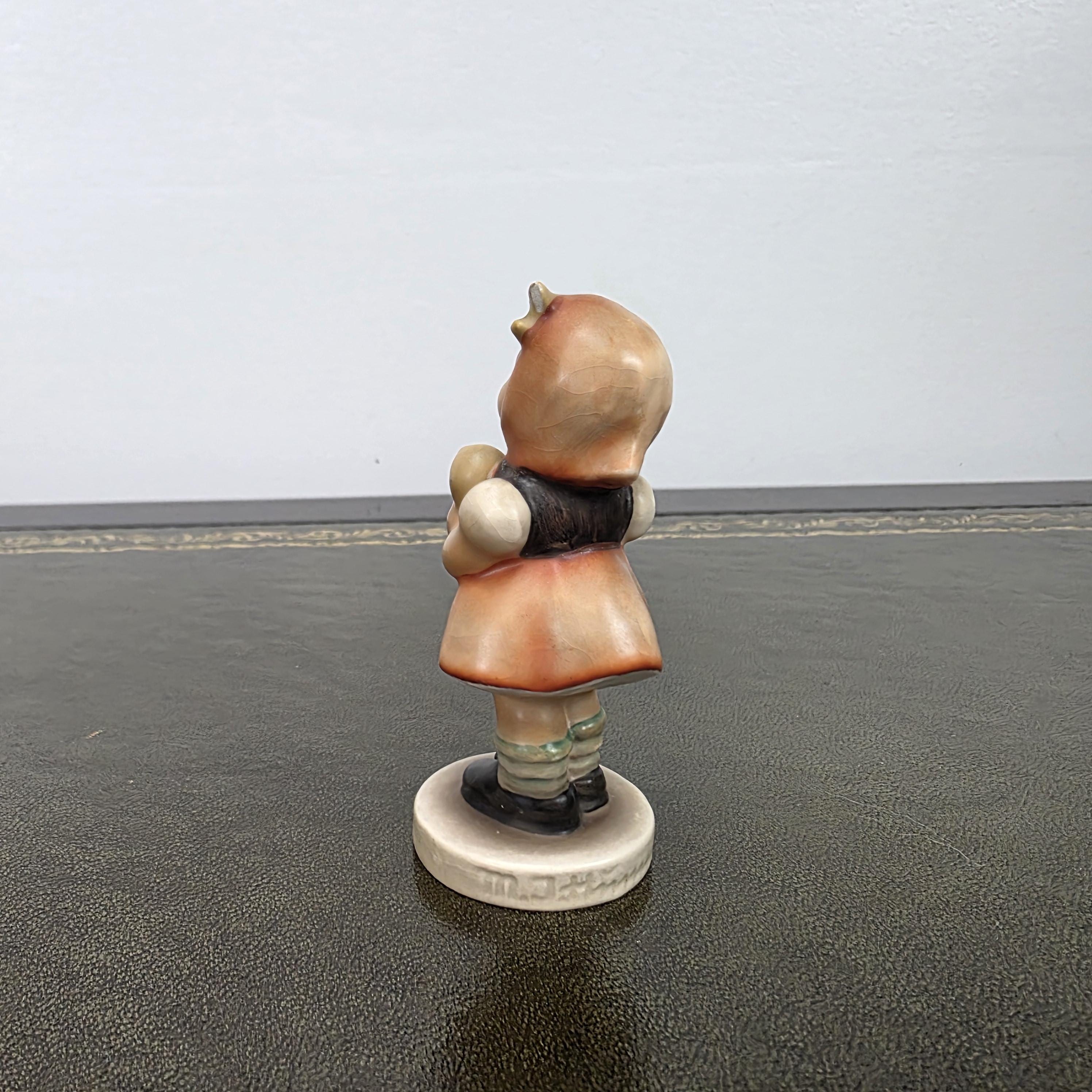 Vintage Hummel Goebel Girl Figurine Holding Doll | 1967 W Germany Porcelain Collectible Display Statue