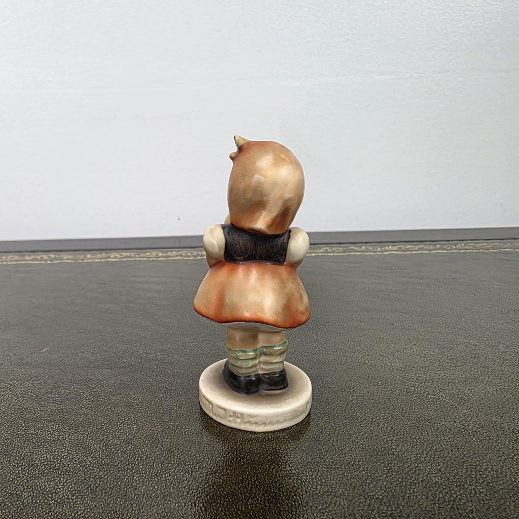 Vintage Hummel Goebel Girl Figurine Holding Doll | 1967 W Germany Porcelain Collectible Display Statue