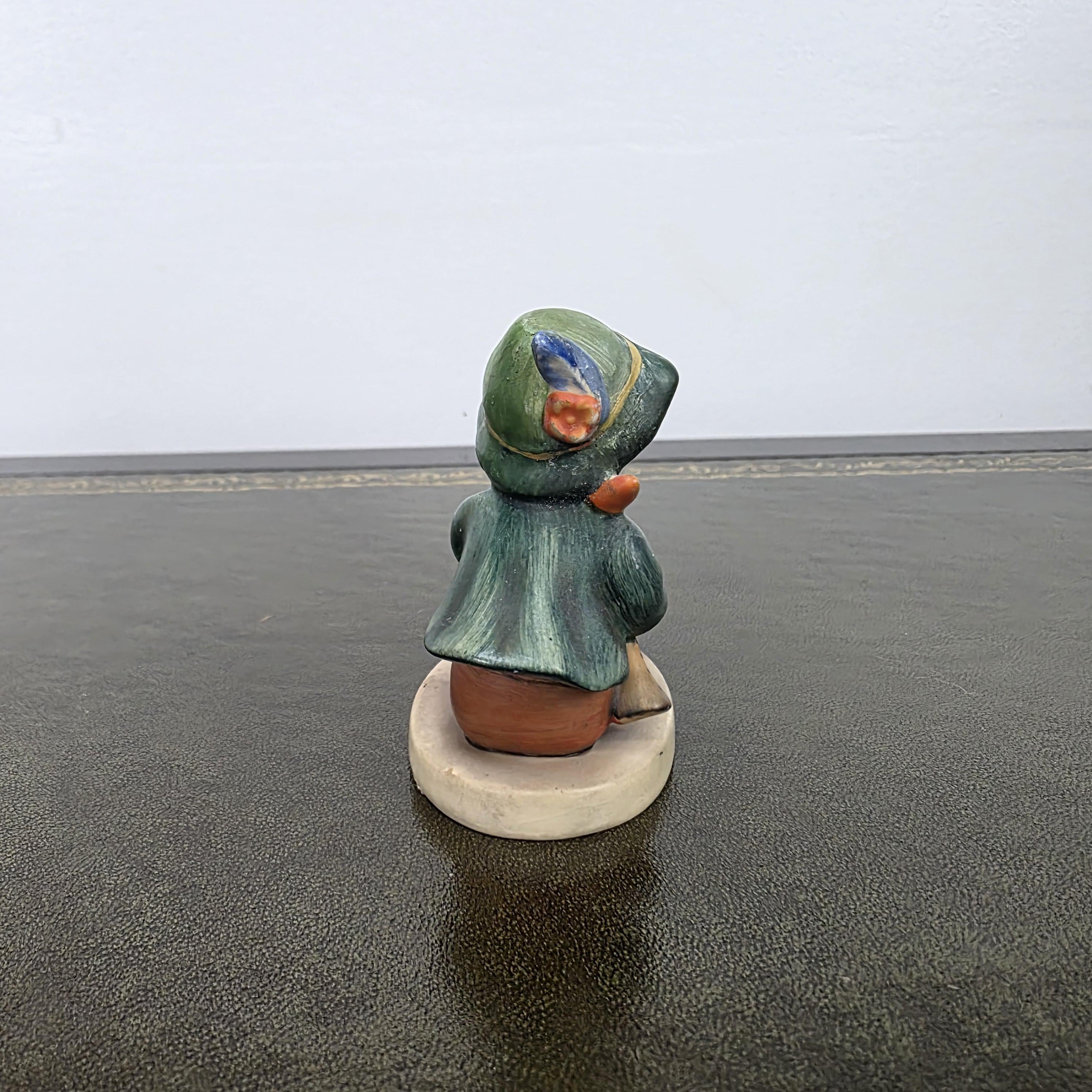 Vintage Hummel Goebel Boy Figurine with Singing Bird | W Germany Porcelain Collectible Display Statue