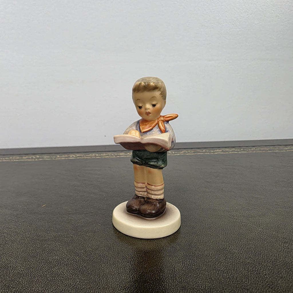 Goebel Hummel Club Reading Child Figurine 2087/B | 1999 German Porcelain Collector Display Piece
