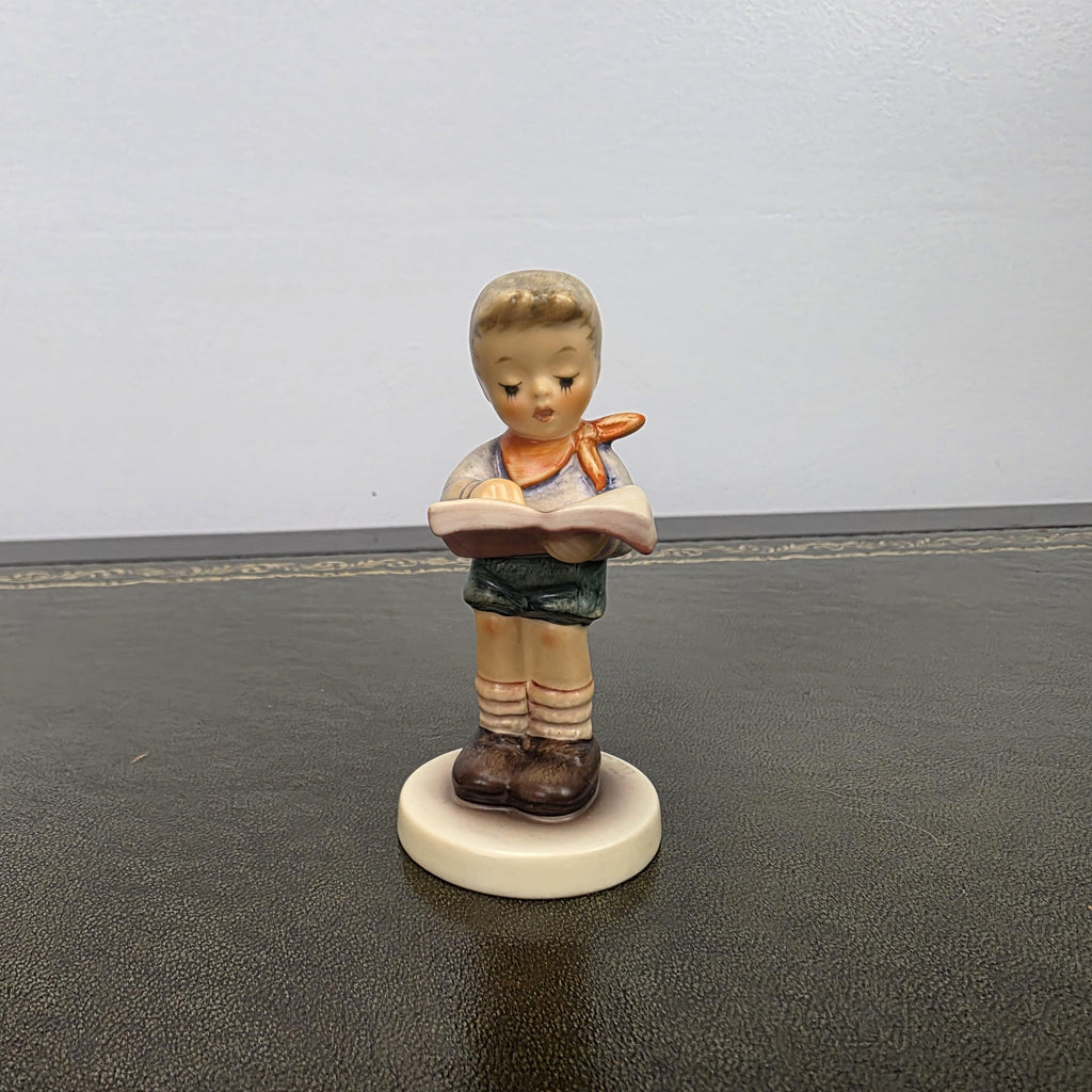 Goebel Hummel Club Reading Child Figurine 2087/B | 1999 German Porcelain Collector Display Piece