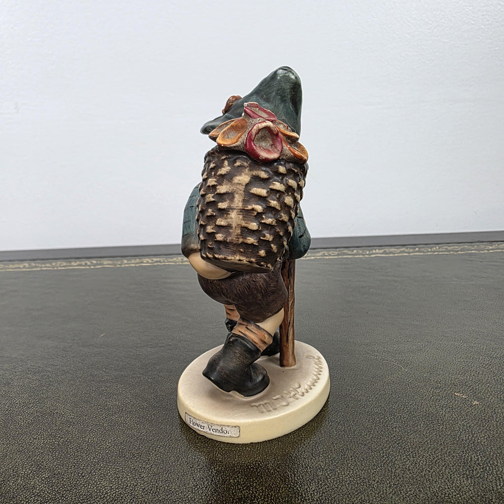 Vintage Goebel Hummel Boy Figurine with Basket Model 381 | 1971 Germany Porcelain Collectible Statue
