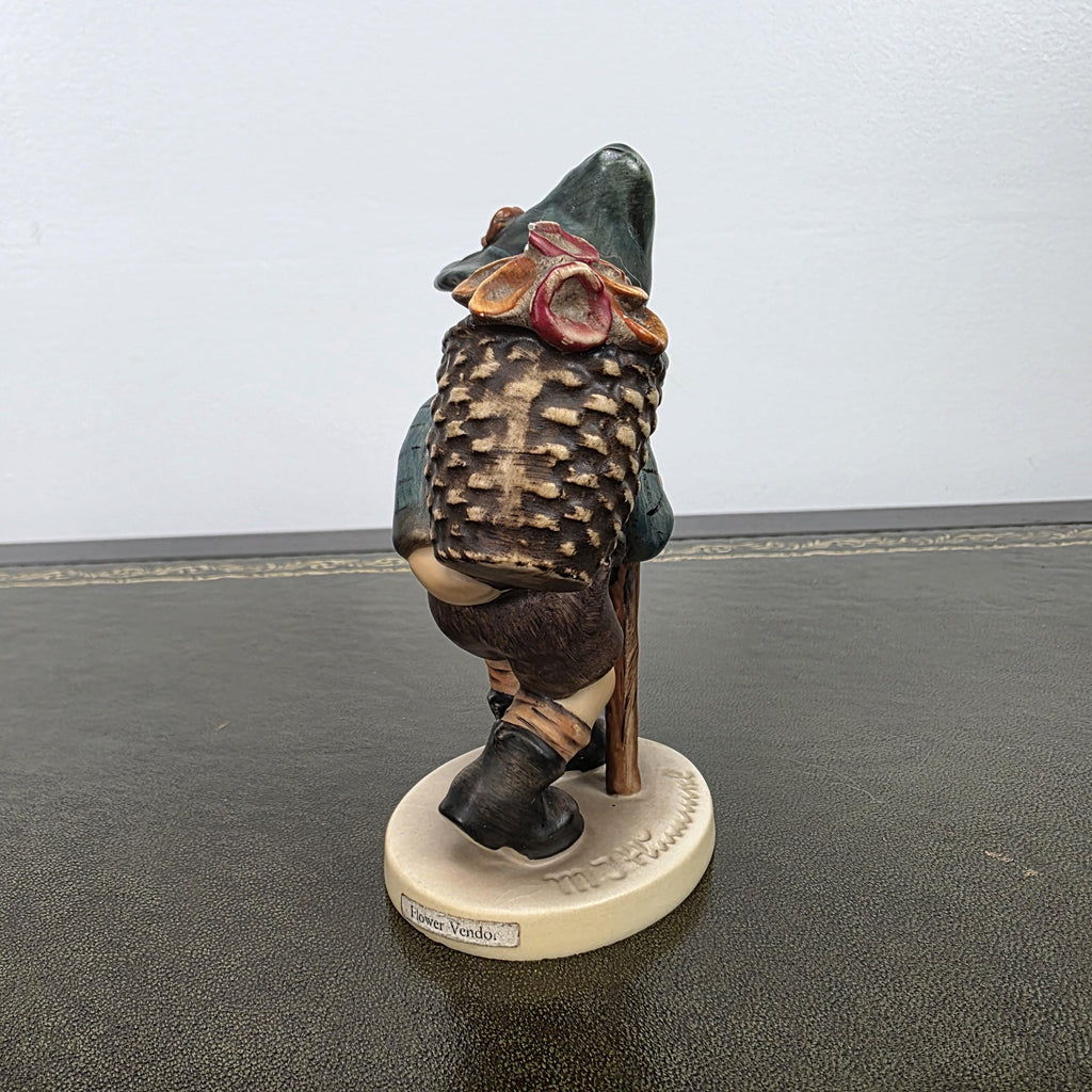 Vintage Goebel Hummel Boy Figurine with Basket Model 381 | 1971 Germany Porcelain Collectible Statue