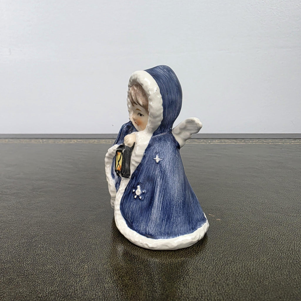 Porcelain Angel Girl Figurine Holding Lantern | Goebel Hummel Germany Marked Robson 42412-09 Vintage Collectible