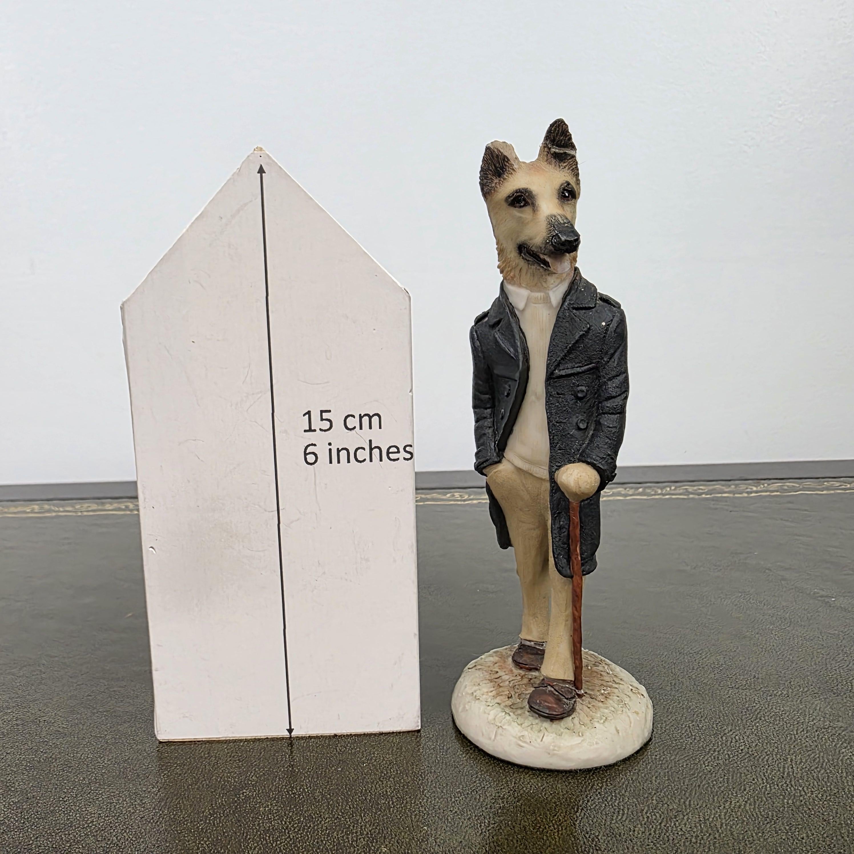 Vintage Country Companions Dog Gentleman Figurine | Robert Harrop England Collectible Resin Animal Ornament Decor