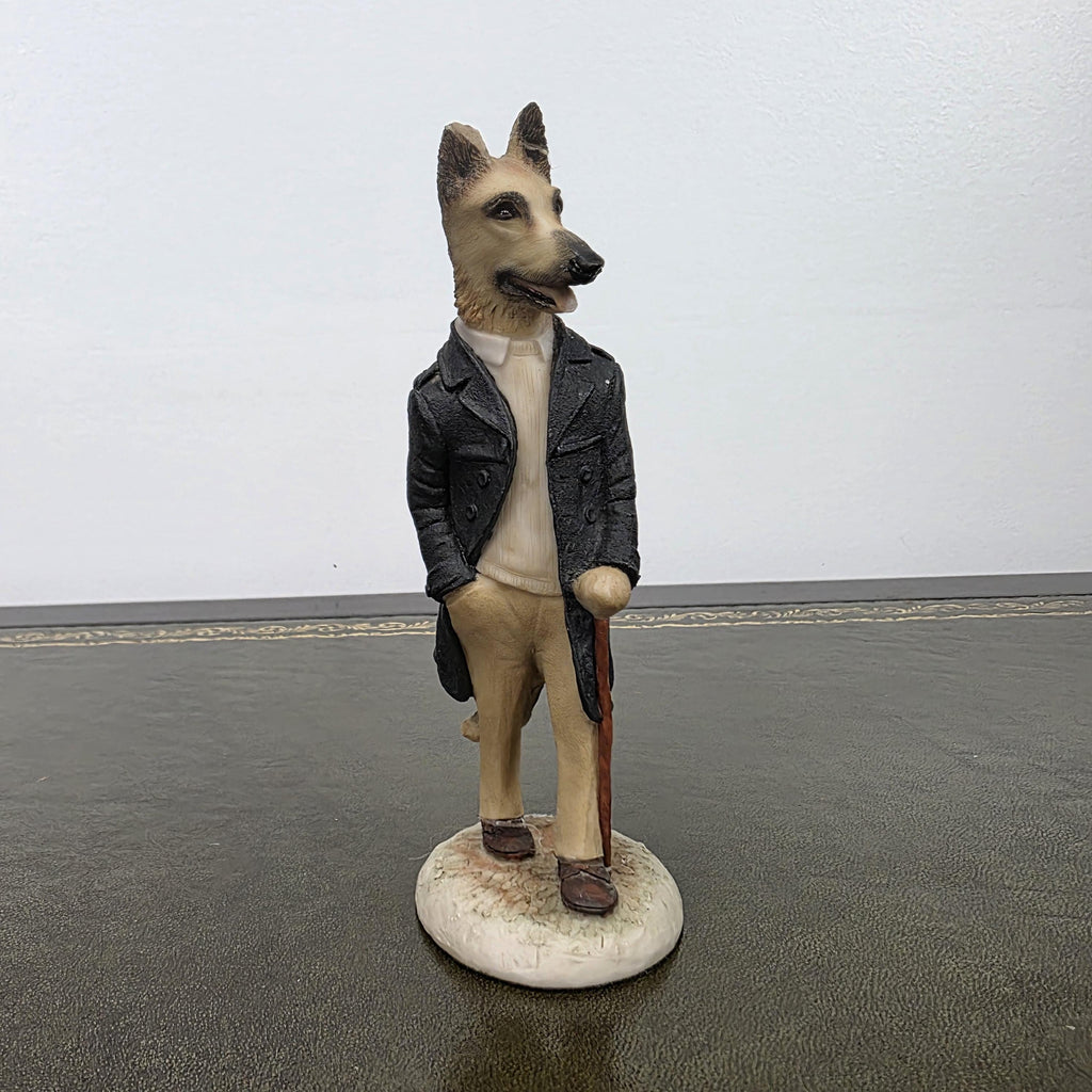 Vintage Country Companions Dog Gentleman Figurine | Robert Harrop England Collectible Resin Animal Ornament Decor