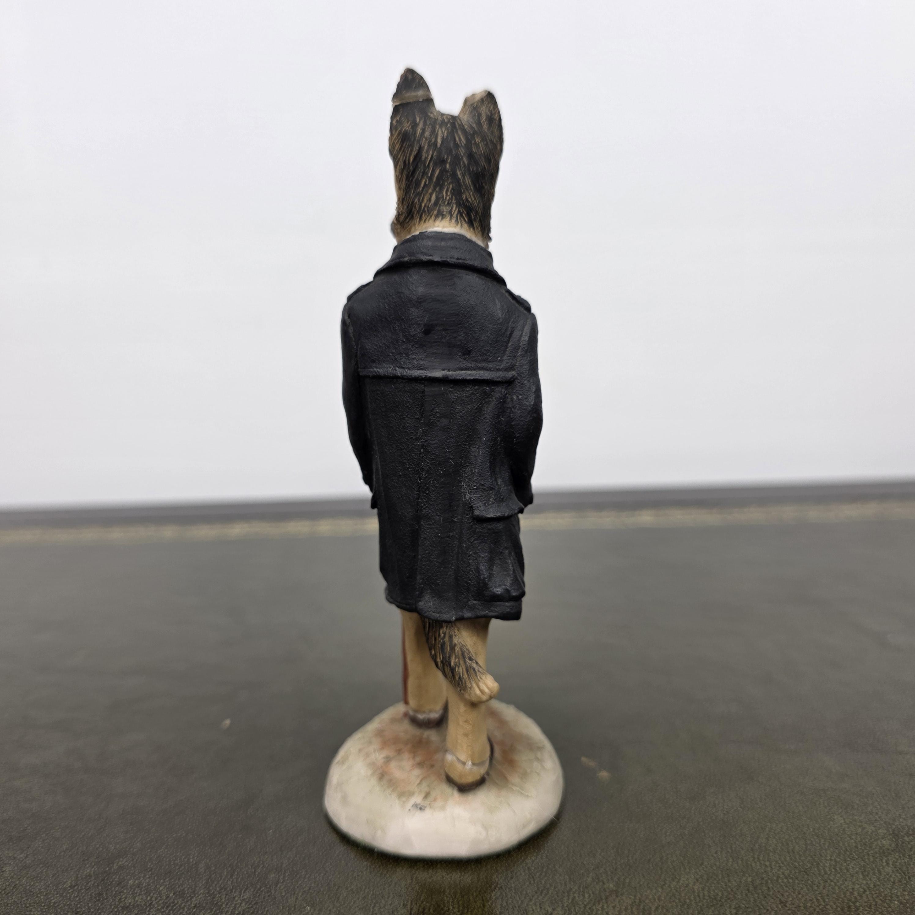 Vintage Country Companions Dog Gentleman Figurine | Robert Harrop England Collectible Resin Animal Ornament Decor