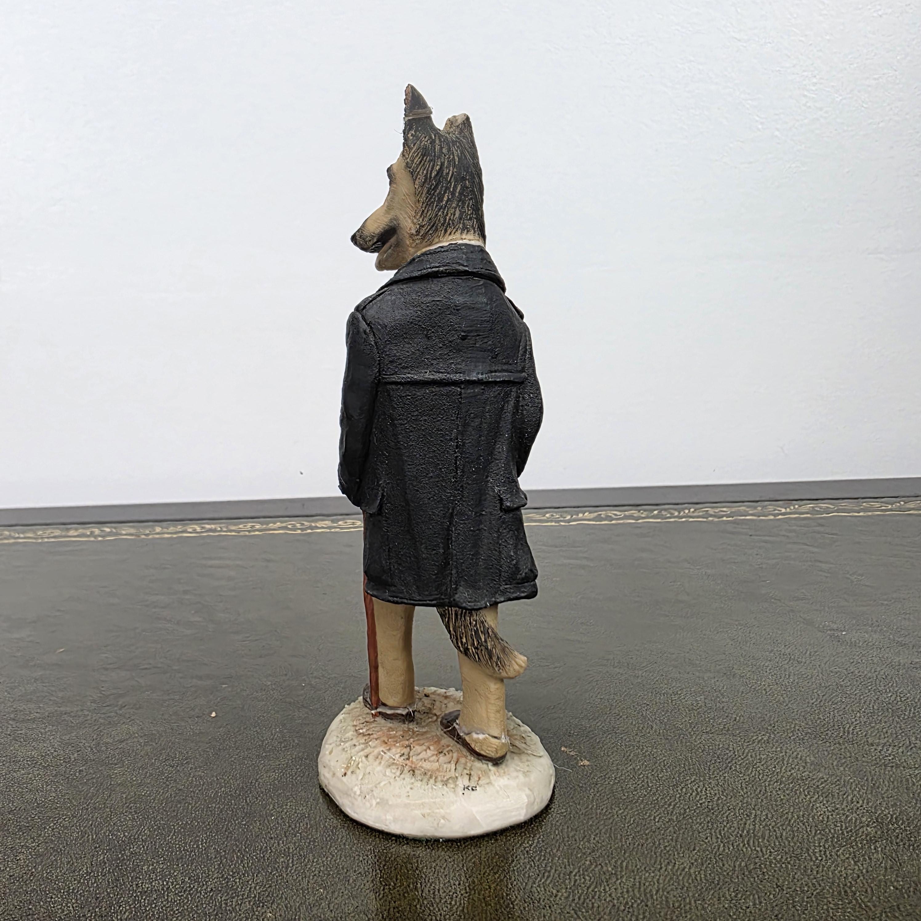 Vintage Country Companions Dog Gentleman Figurine | Robert Harrop England Collectible Resin Animal Ornament Decor