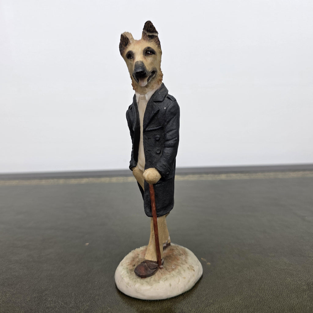 Vintage Country Companions Dog Gentleman Figurine | Robert Harrop England Collectible Resin Animal Ornament Decor