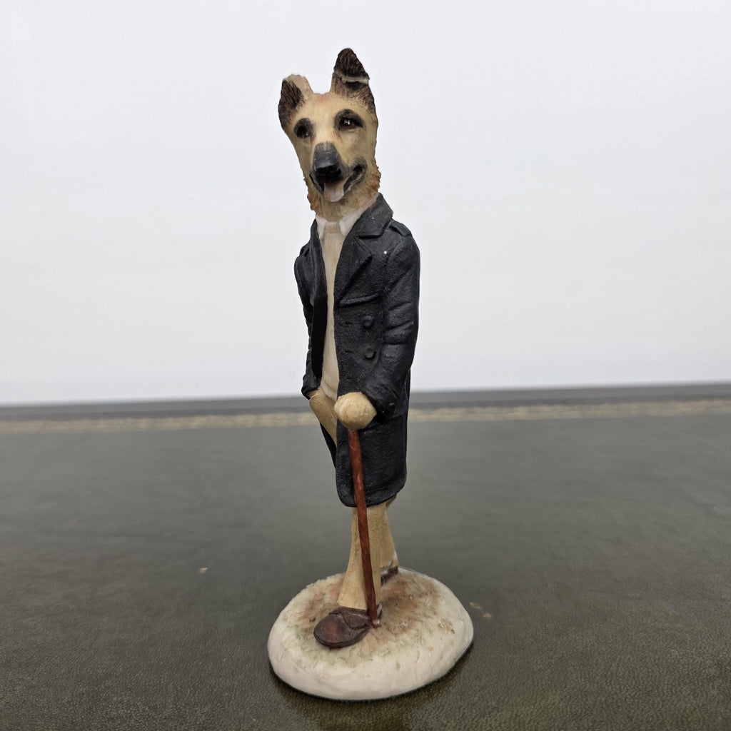 Vintage Country Companions Dog Gentleman Figurine | Robert Harrop England Collectible Resin Animal Ornament Decor