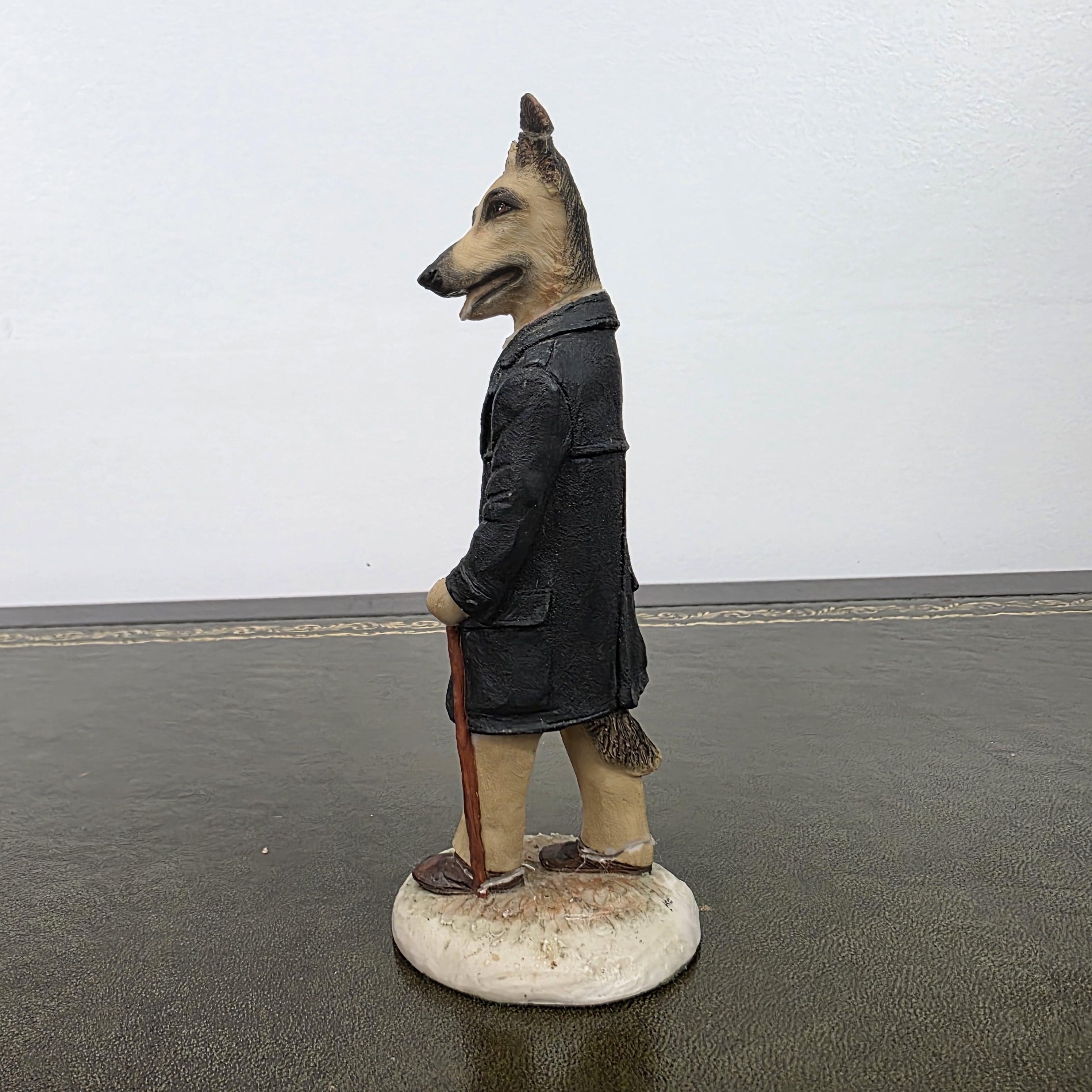 Vintage Country Companions Dog Gentleman Figurine | Robert Harrop England Collectible Resin Animal Ornament Decor