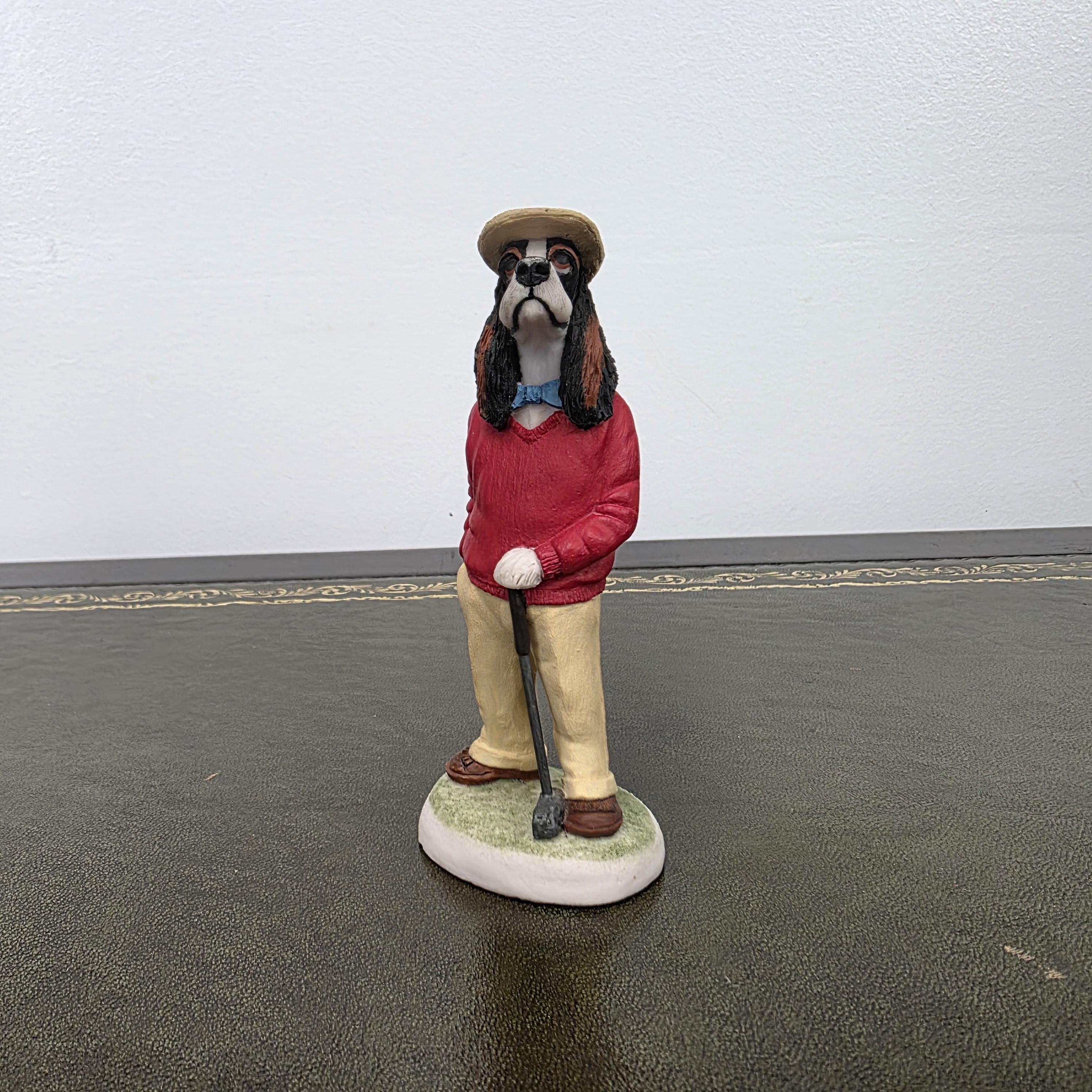 American Cocker Dog Figurine Country Companions Robert Harrop CC38 Vintage British Decor Sculpture