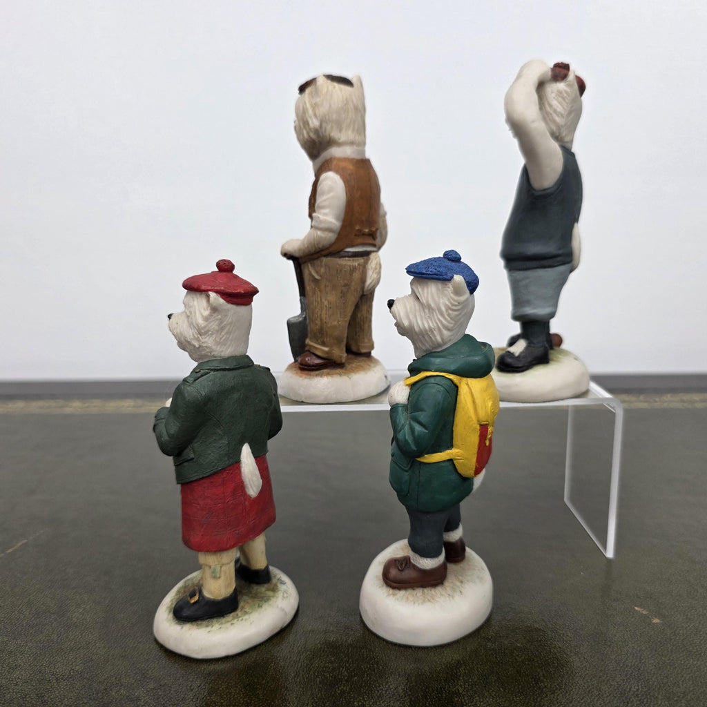 Terrier Dog Figurines Country Companions Robert Harrop CC23a CC25b CC25e Vintage Resin Collectible Set