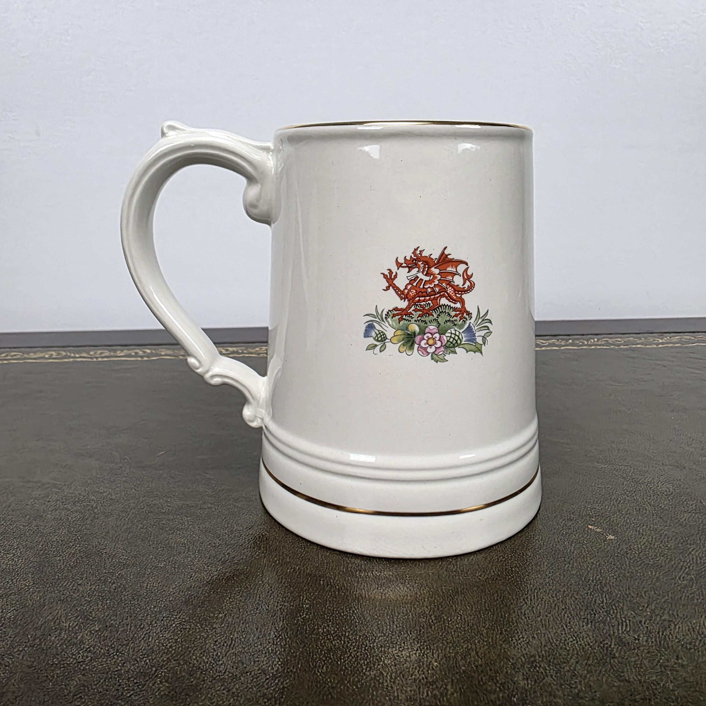 Antique Royal Wedding Beer Mug Ceramic Tankard Enoch Wedgwood Prince Charles Diana England 1981