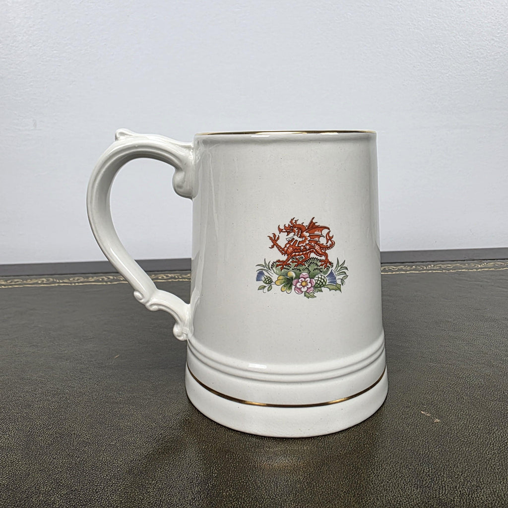 Antique Royal Wedding Beer Mug Ceramic Tankard Enoch Wedgwood Prince Charles Diana England 1981