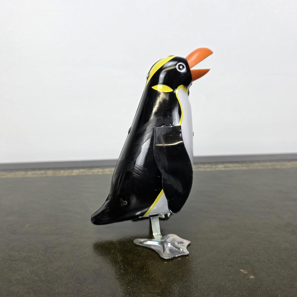 Vintage Wind Up Penguin Tin Toy | Boxed Collectable Display Piece | Made in China 1980s