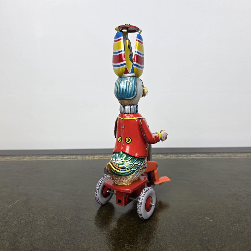 Vintage Wind Up Duck on Tricycle Tin Toy | Made in Western Germany | Boxed Working