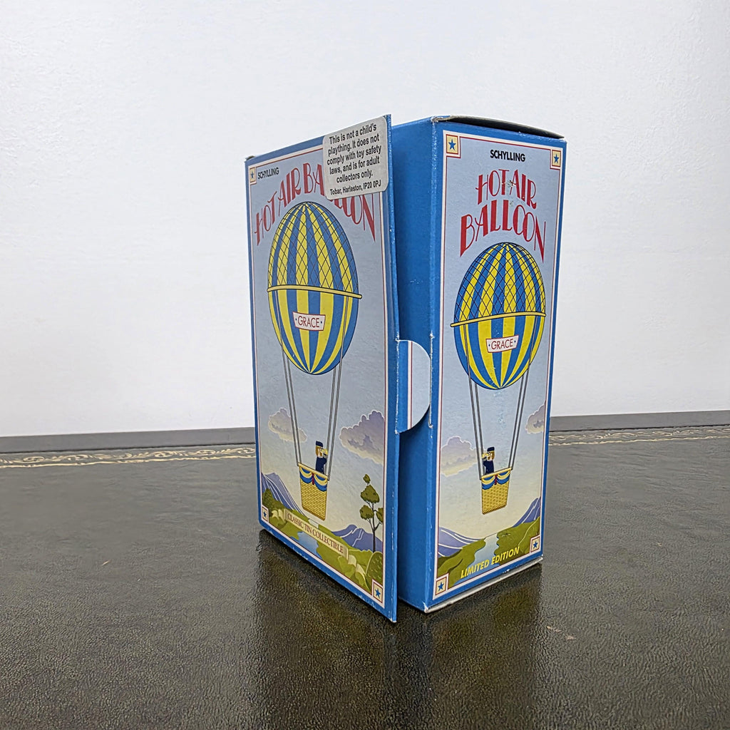 Vintage Schylling Hot Air Balloon Grace Tin Toy | Collector Series Limited Edition | 2000 Boxed