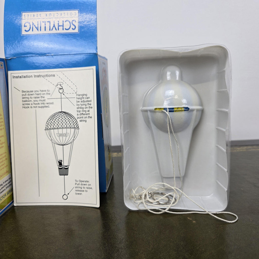 Vintage Schylling Hot Air Balloon Grace Tin Toy | Collector Series Limited Edition | 2000 Boxed