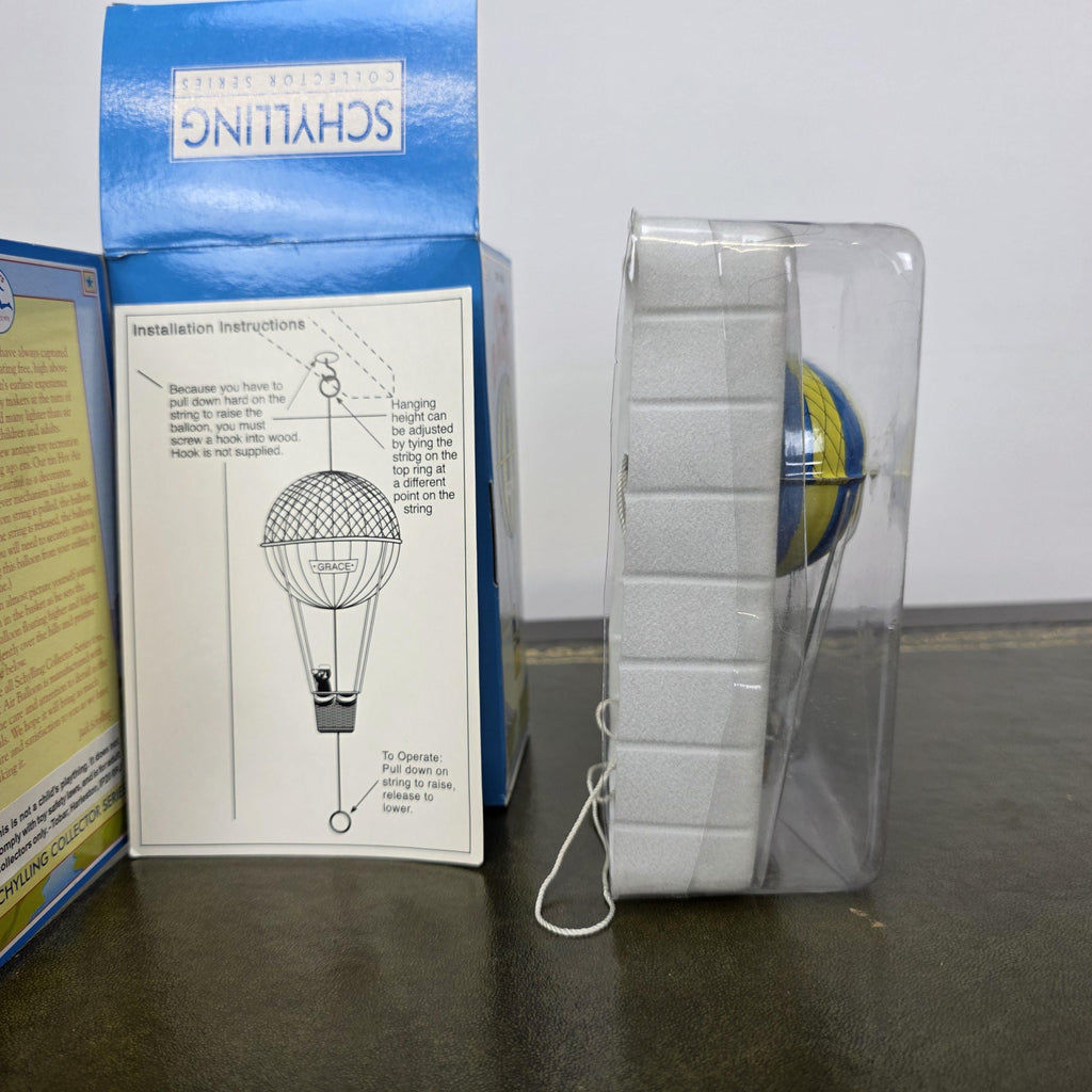 Vintage Schylling Hot Air Balloon Grace Tin Toy | Collector Series Limited Edition | 2000 Boxed