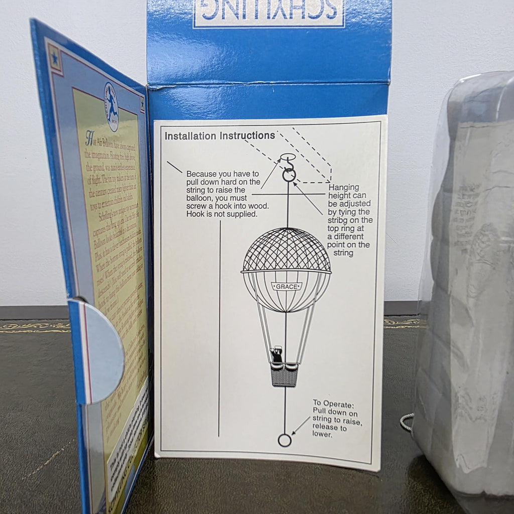 Vintage Schylling Hot Air Balloon Grace Tin Toy | Collector Series Limited Edition | 2000 Boxed