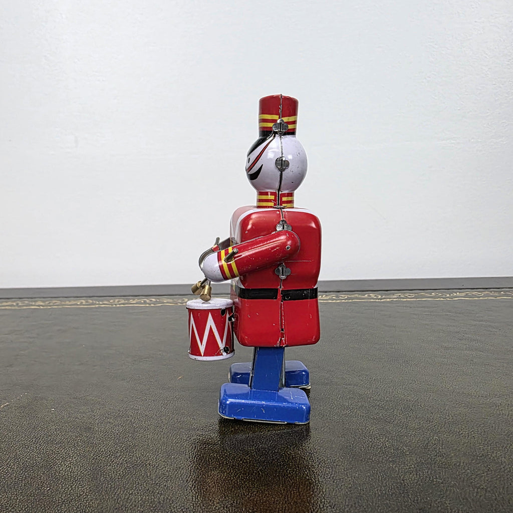 MS 250 Wind Up Robot Drummer Tin Toy | Collectable Mechanical Figure | Boxed Vintage Decor