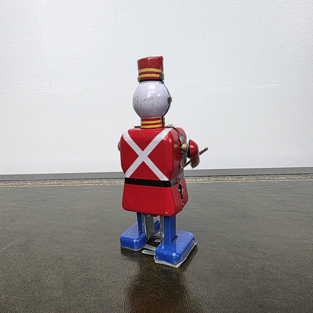 MS 250 Wind Up Robot Drummer Tin Toy | Collectable Mechanical Figure | Boxed Vintage Decor