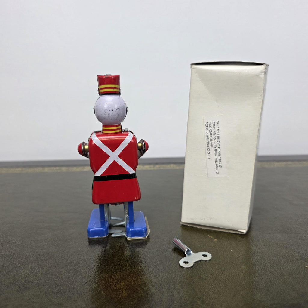 MS 250 Wind Up Robot Drummer Tin Toy | Collectable Mechanical Figure | Boxed Vintage Decor