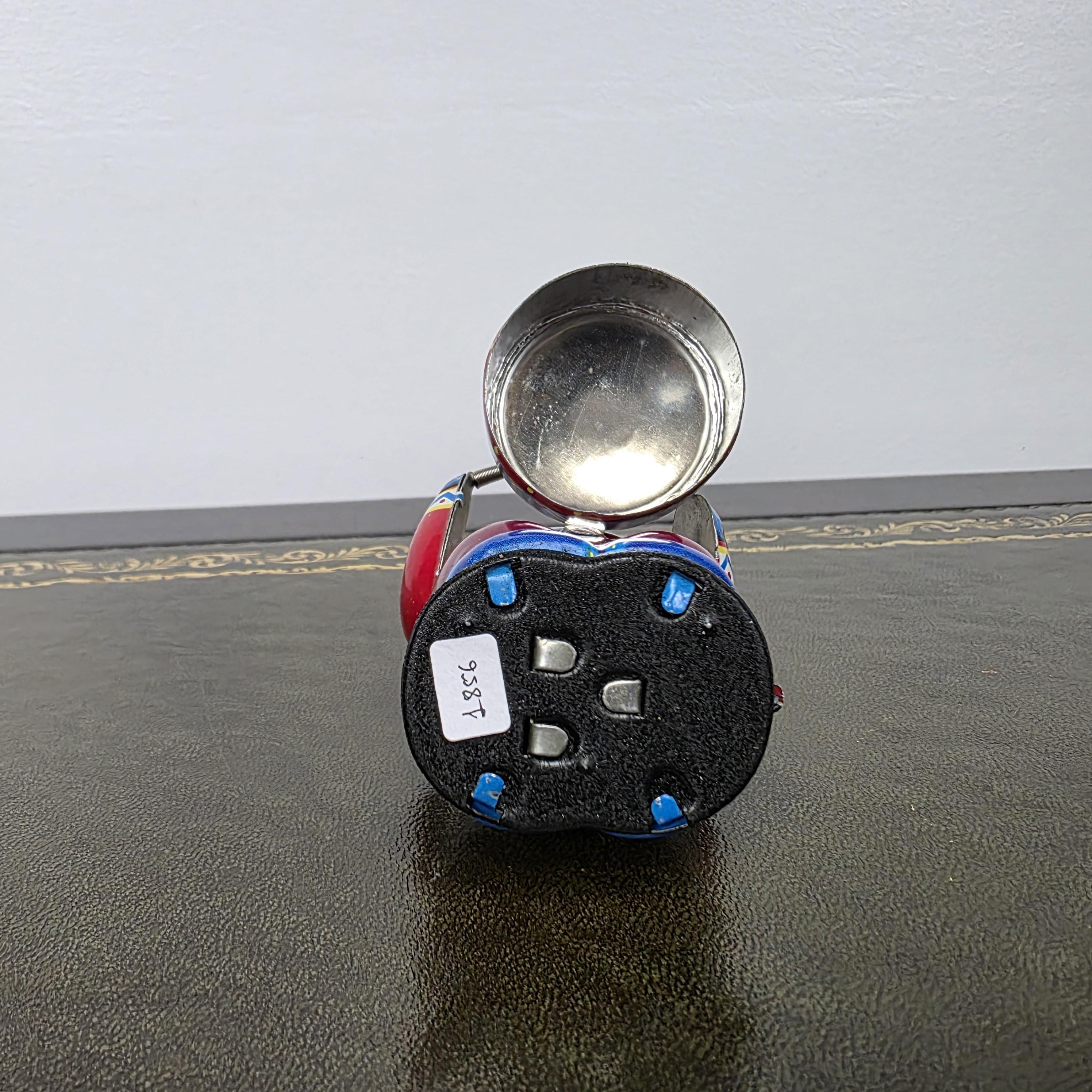 Vintage Panda Drummer Wind Up Tin Toy | Boxed Clockwork Collectable | Clockwork Drumming Action